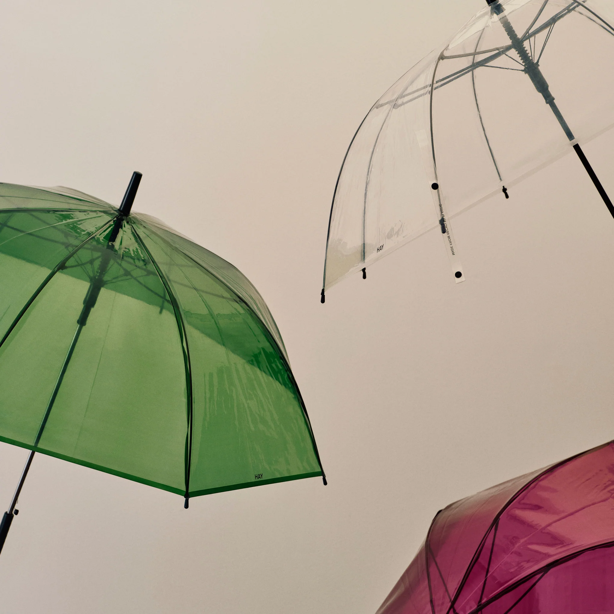 HAY Canopy Stick Recycled Plastic Umbrella - Clear - Image 5