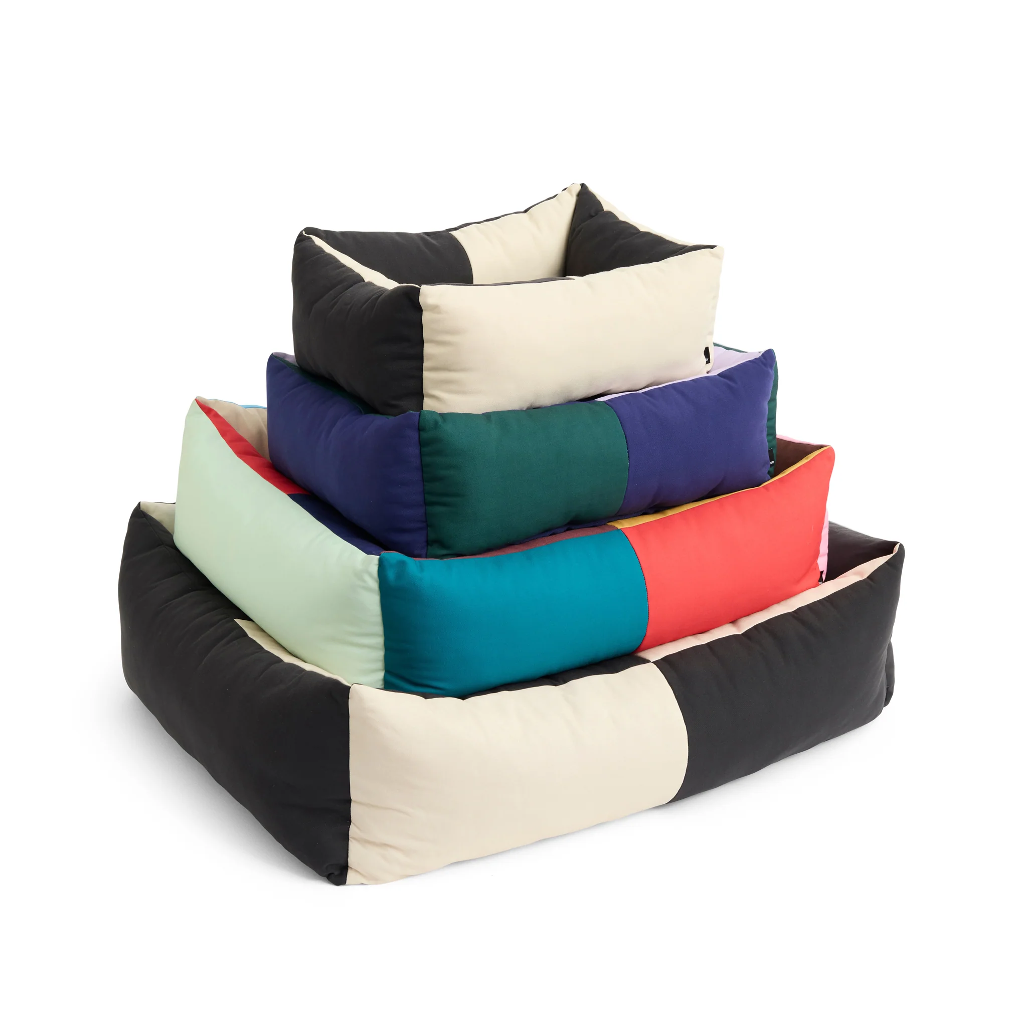 HAY Dog Bed in Recycled Polyester - Black/ White - Image 3