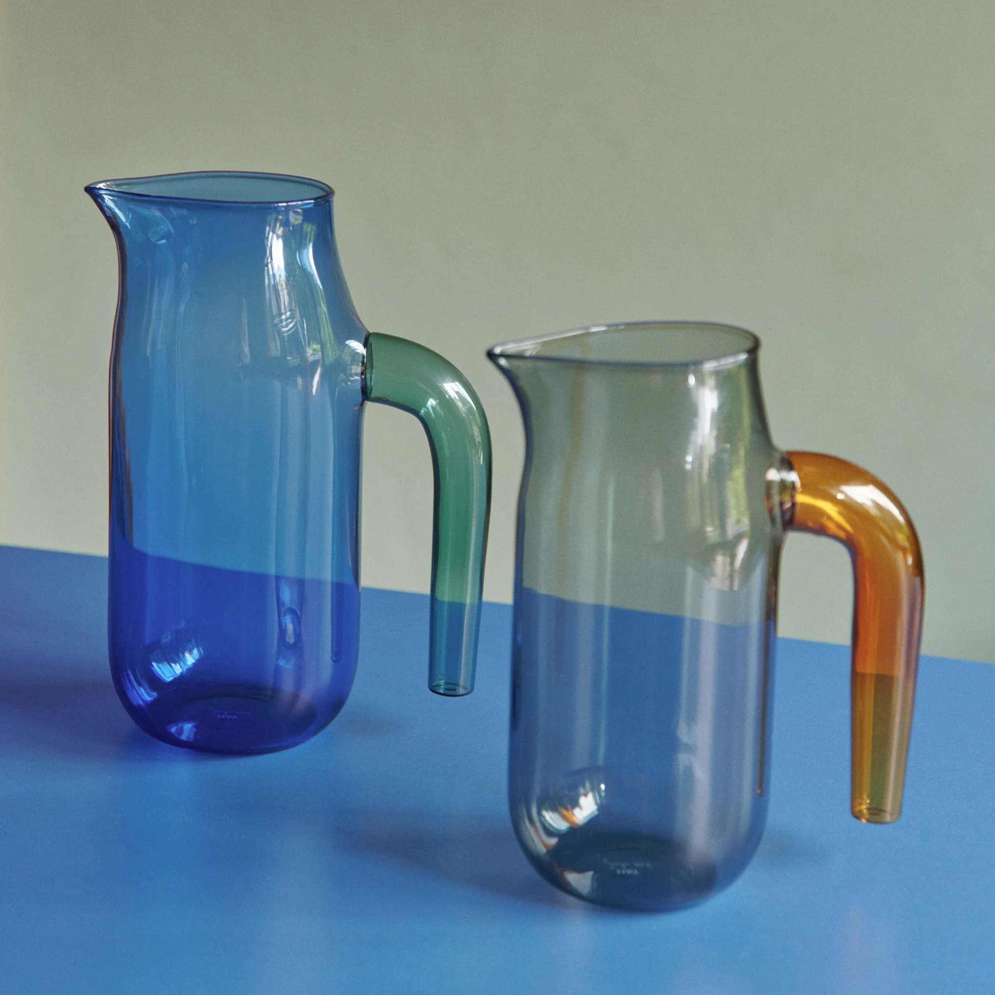 HAY Glass Jug - Blue - Image 5