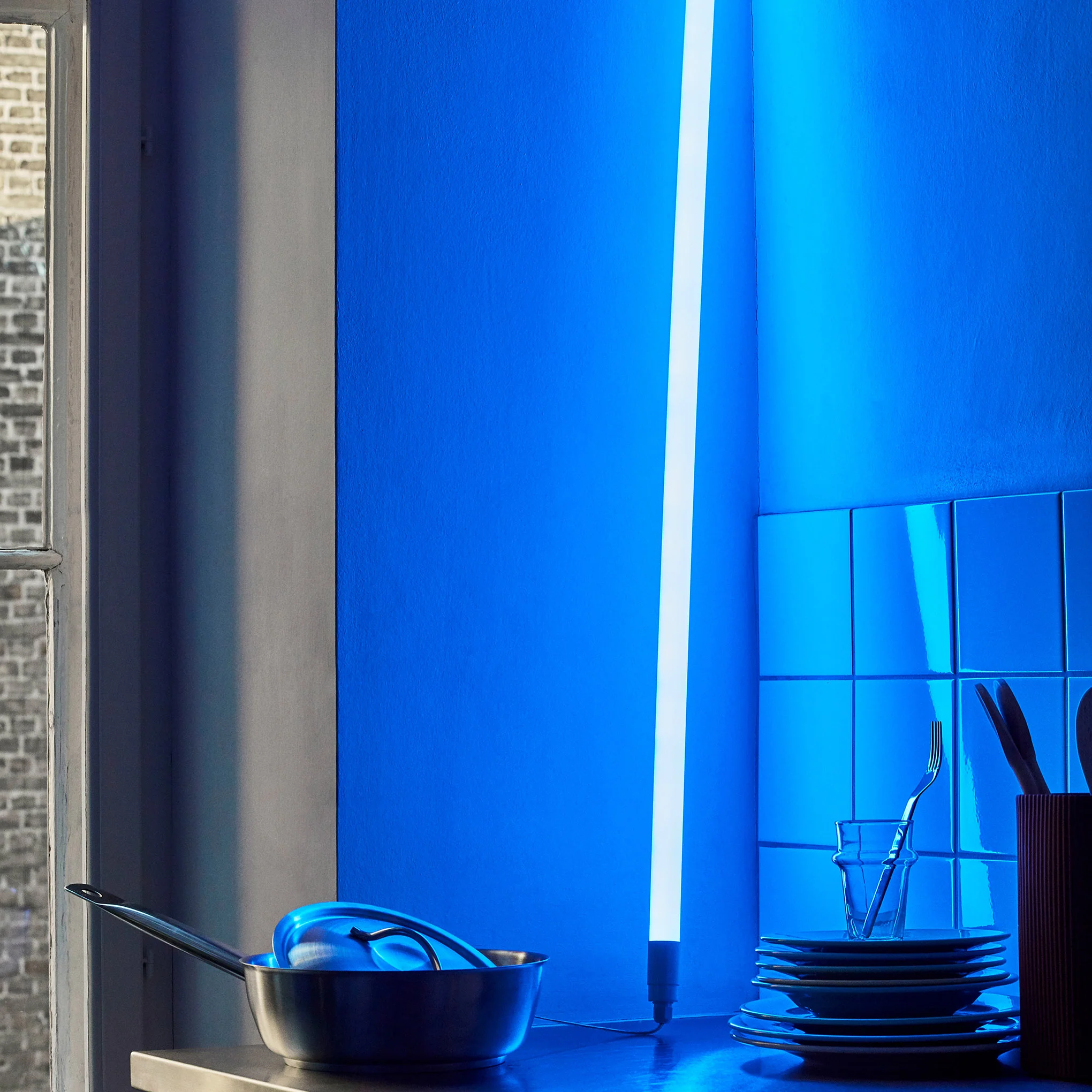 HAY Neon LED Tube Light - Ice Blue - Image 9