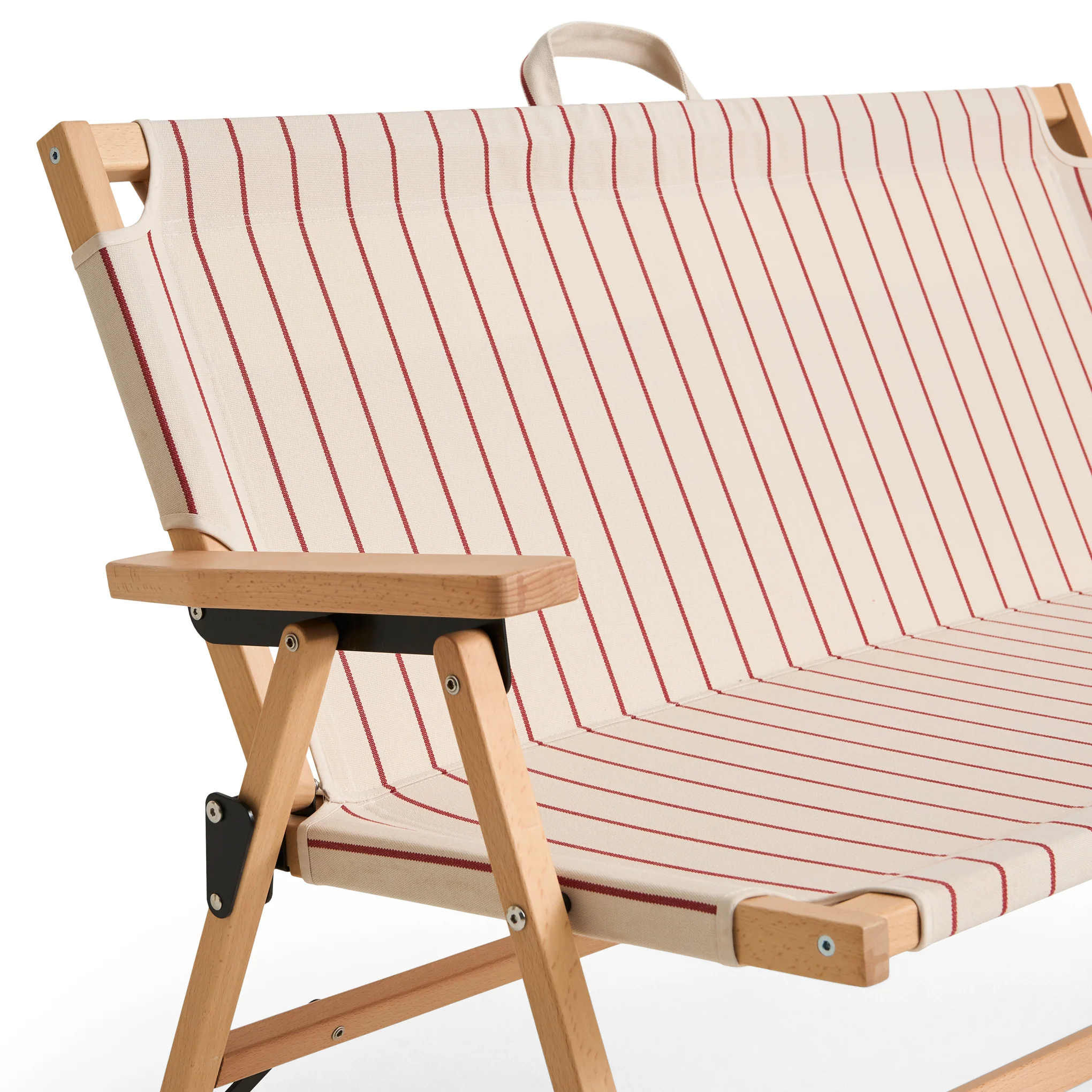 HAY Outdoor Market by Jasper Morrison Shop Folding Sofa - Beige/ Red - Image 6
