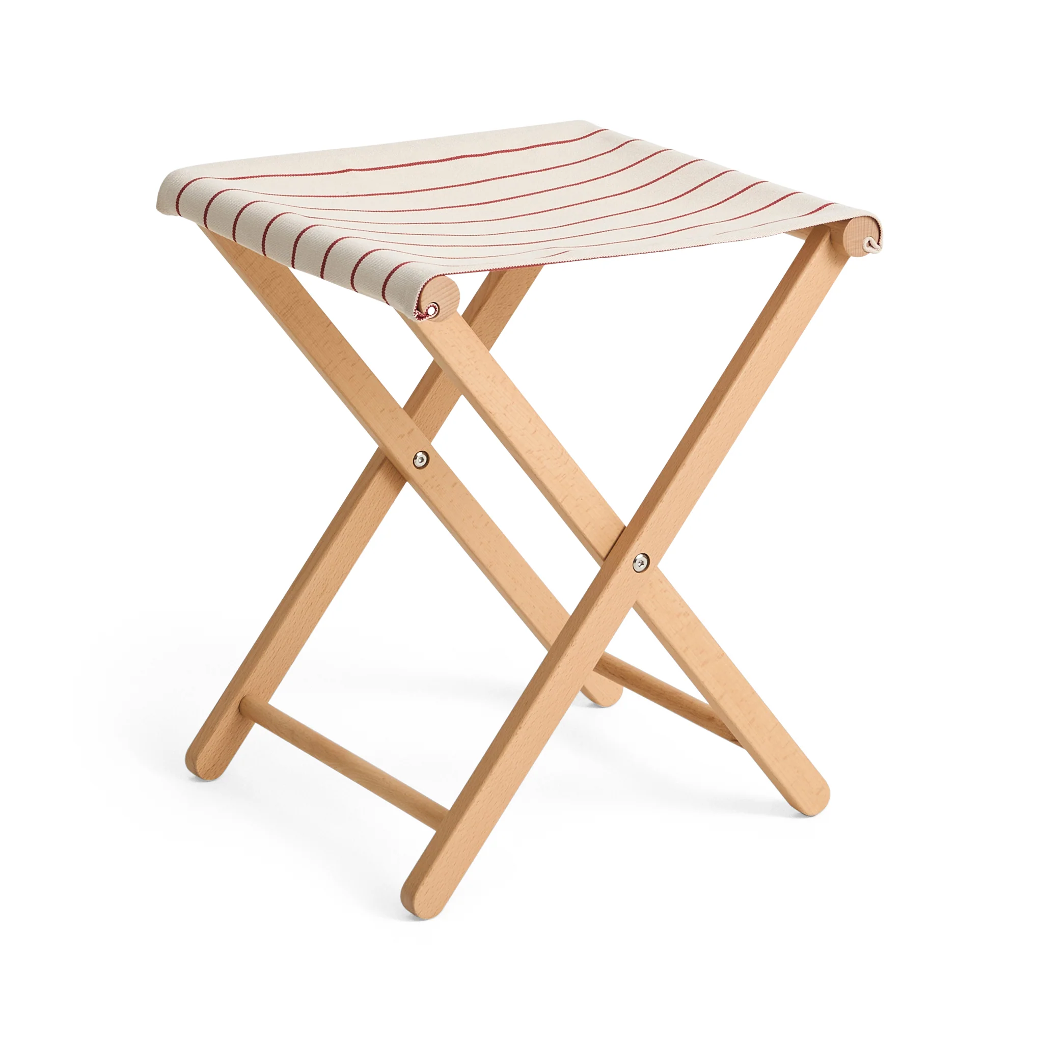 HAY Outdoor Market by Jasper Morrison Shop Folding Stool - Beige/ Red