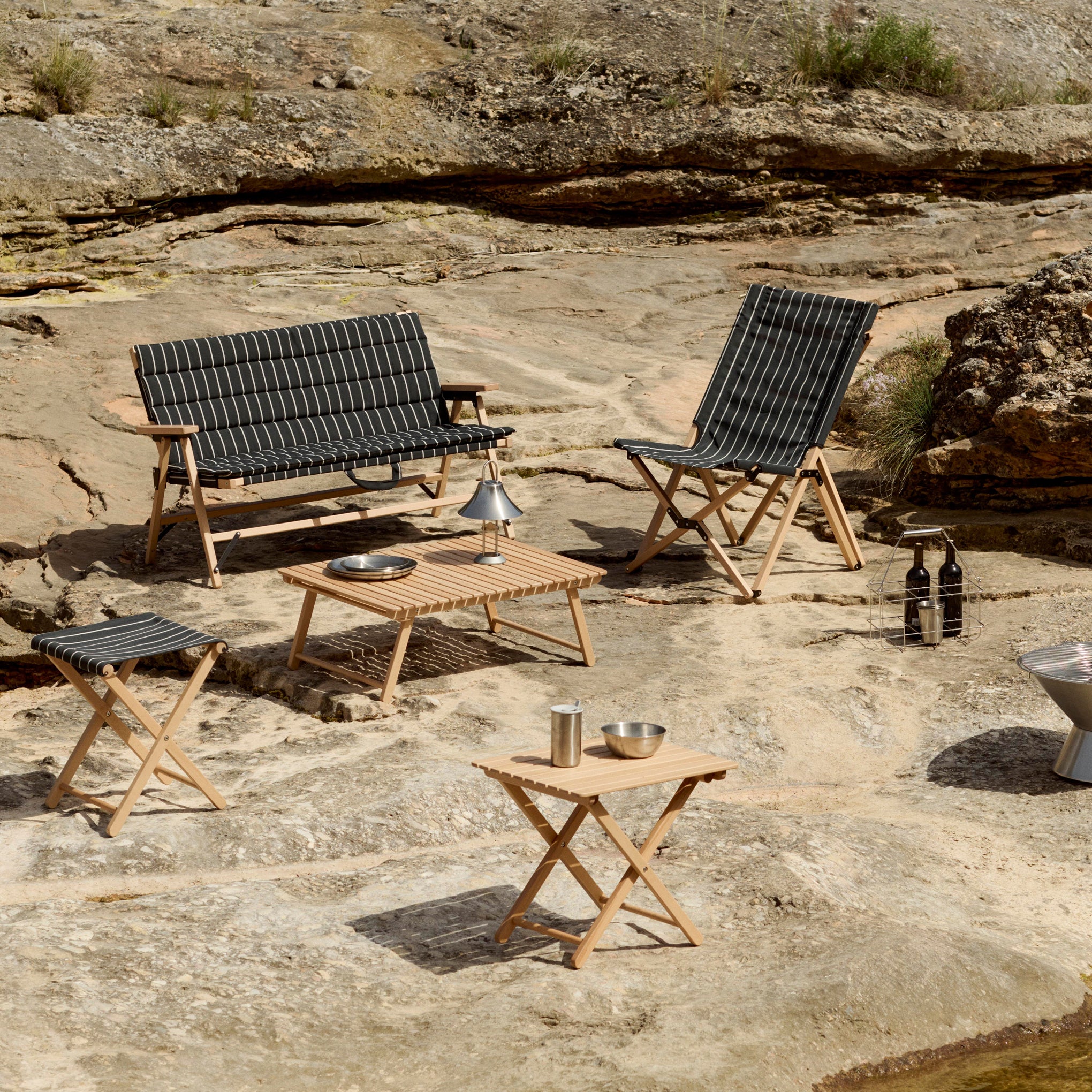 HAY Outdoor Market by Jasper Morrison Shop Folding Table - Large - Image 11