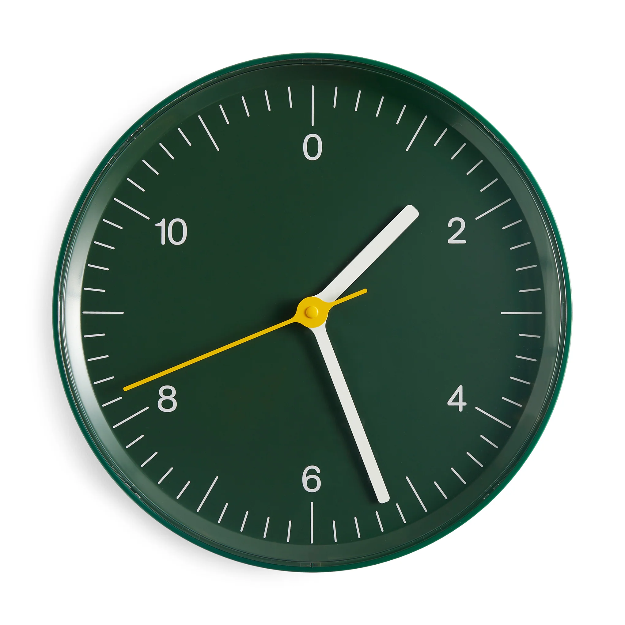 HAY Recycled Plastic Wall Clock - Dark Green