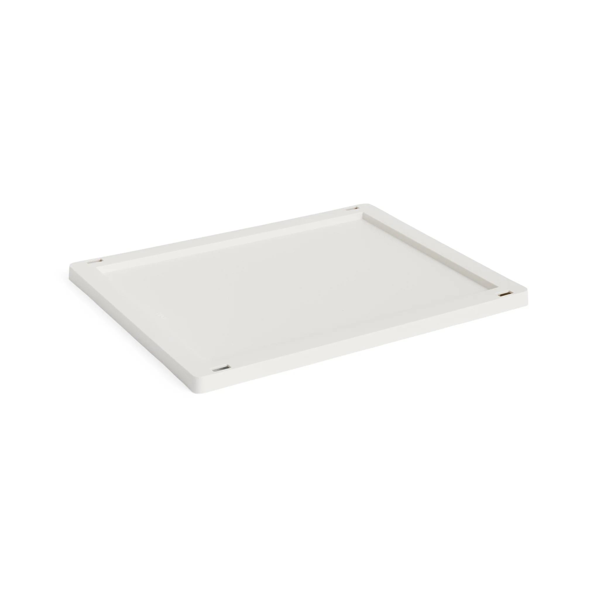 HAY Recycled Storage Bin Collapsible Plastic Lid - Off White - Image 3