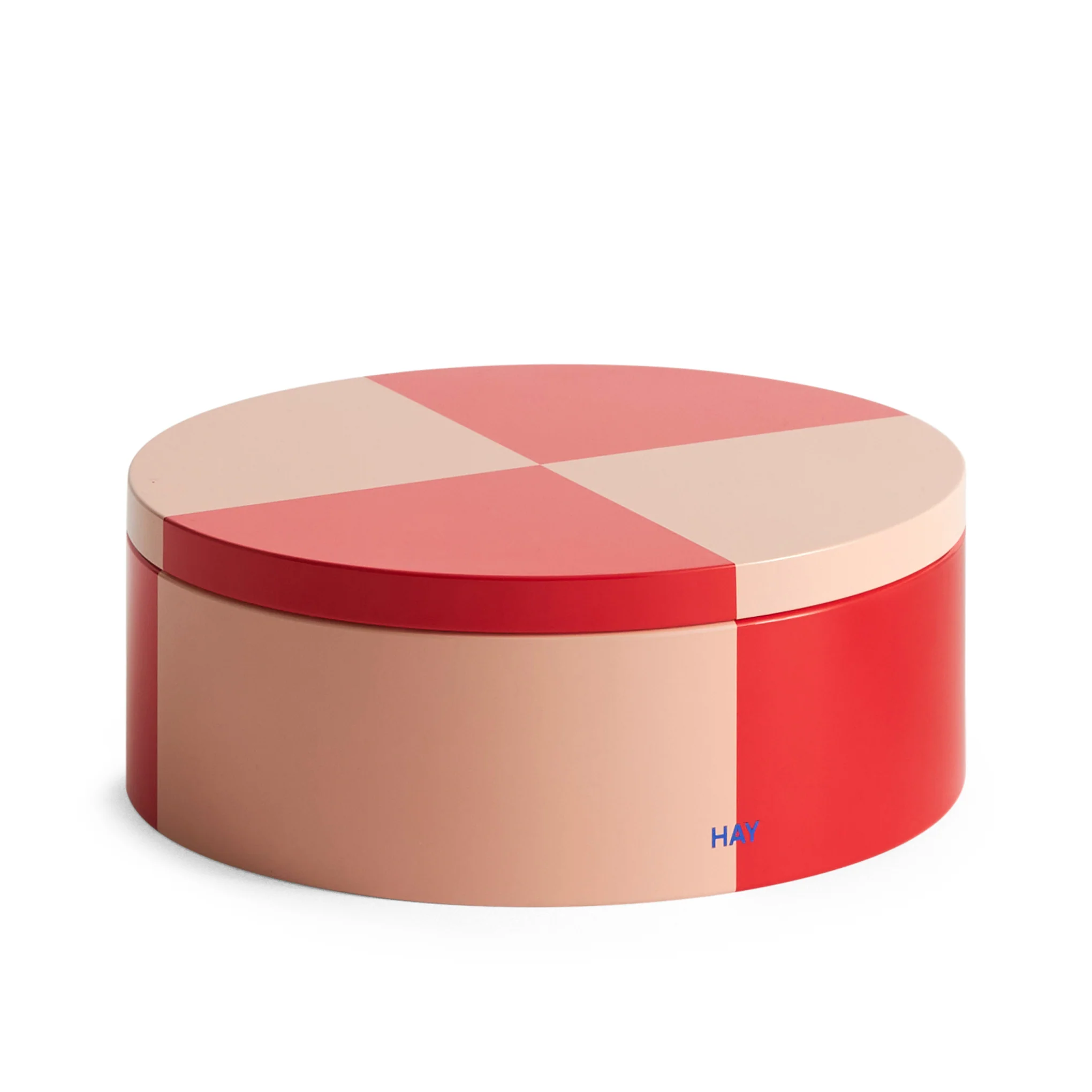 HAY Tin Container - Red/ Soft Pink
