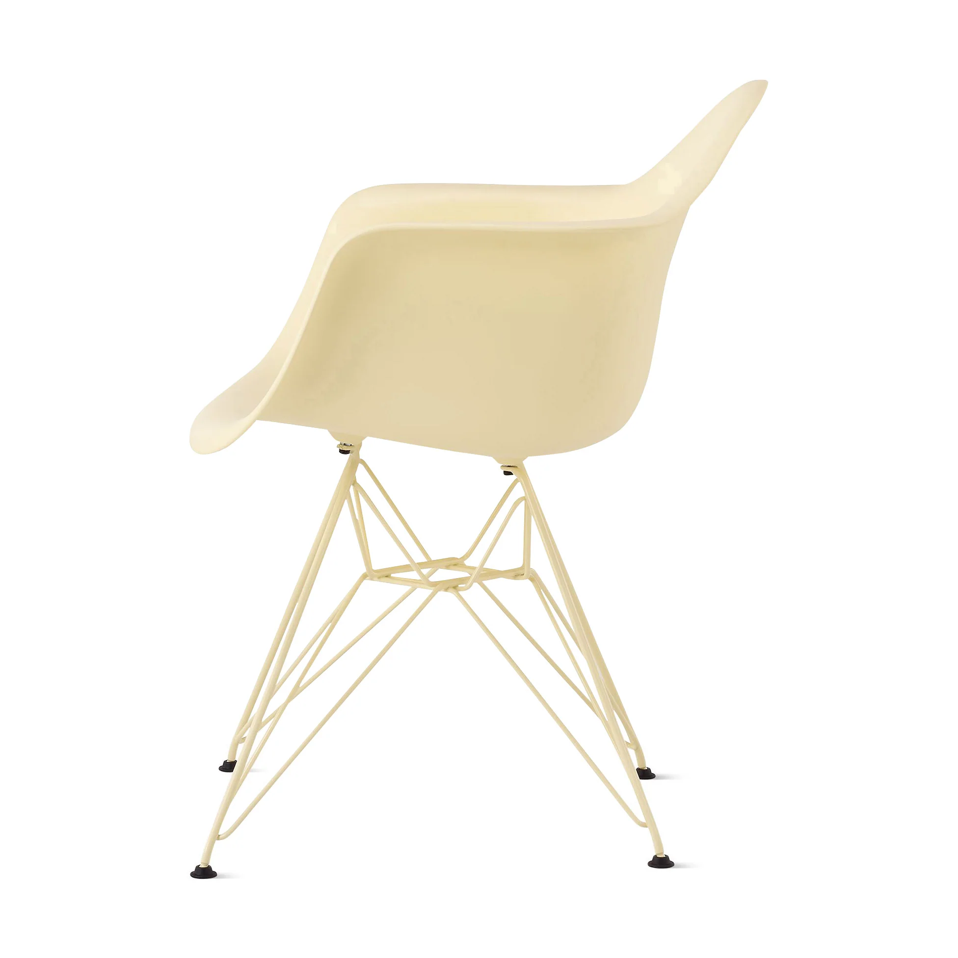 Herman Miller x HAY Eames Molded Recycled Plastic Armchair - Powder Yellow - Image 4