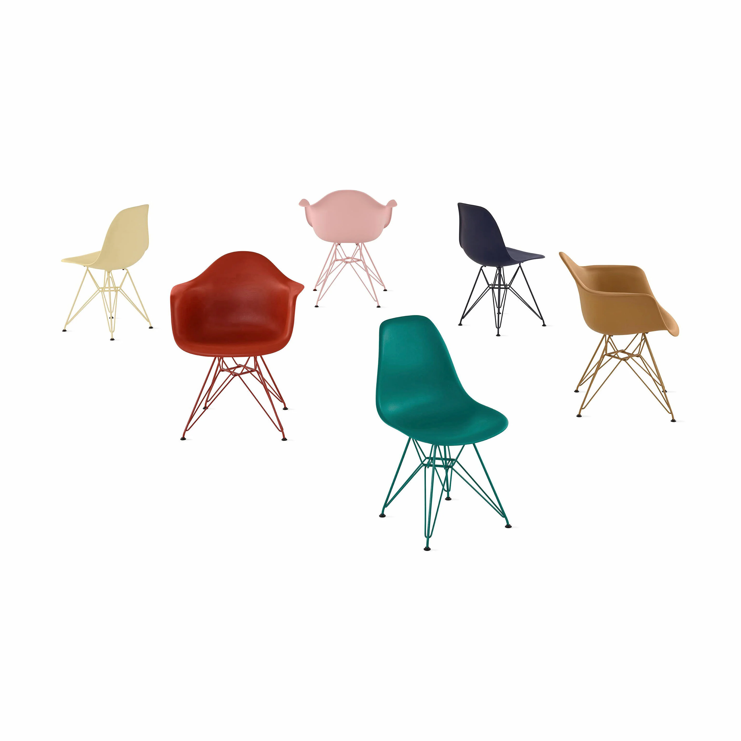 Herman Miller x HAY Eames Molded Recycled Plastic Armchair - Toffee - Image 7