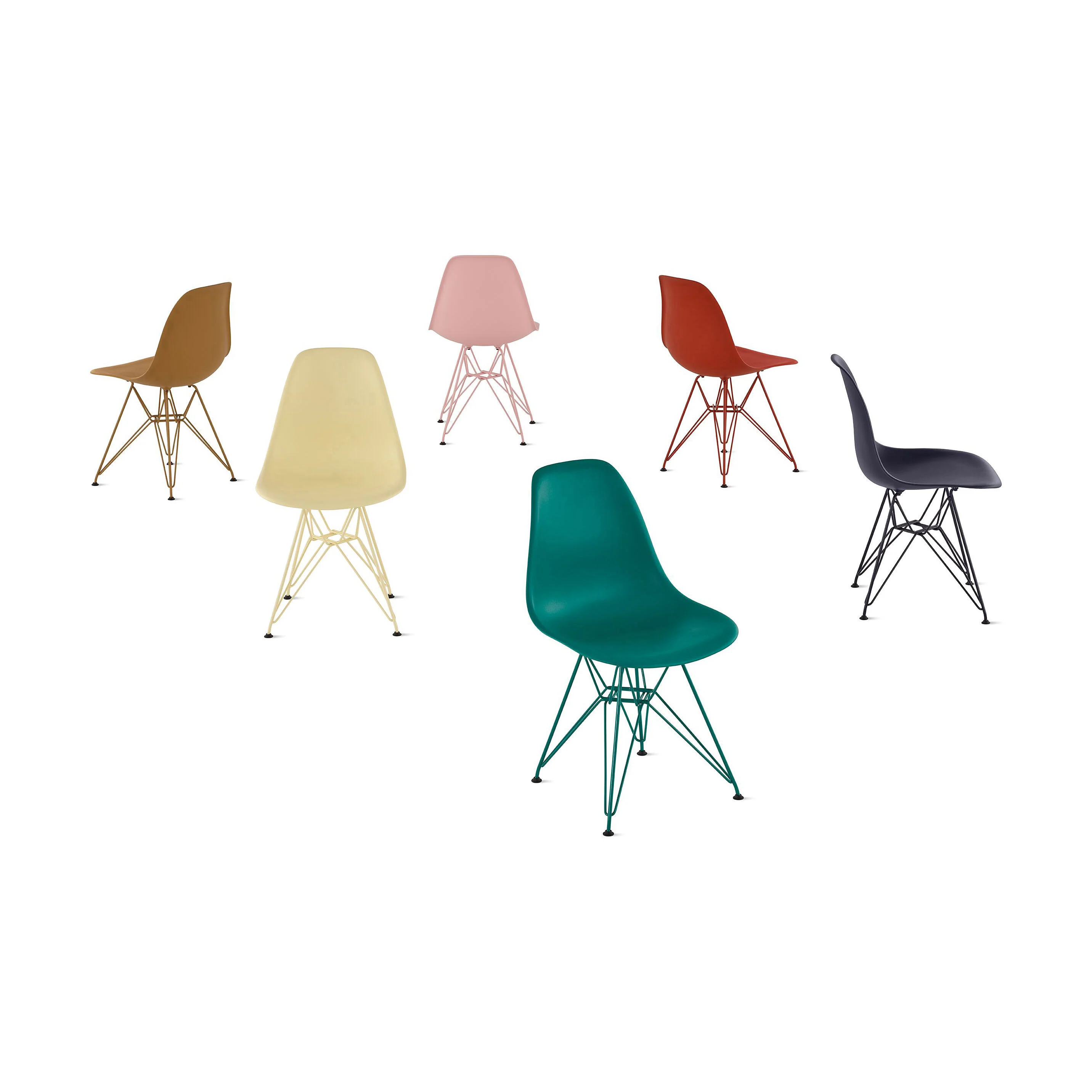 Herman Miller x HAY Eames Molded Recycled Plastic Side Chair - Iron Red - Image 6