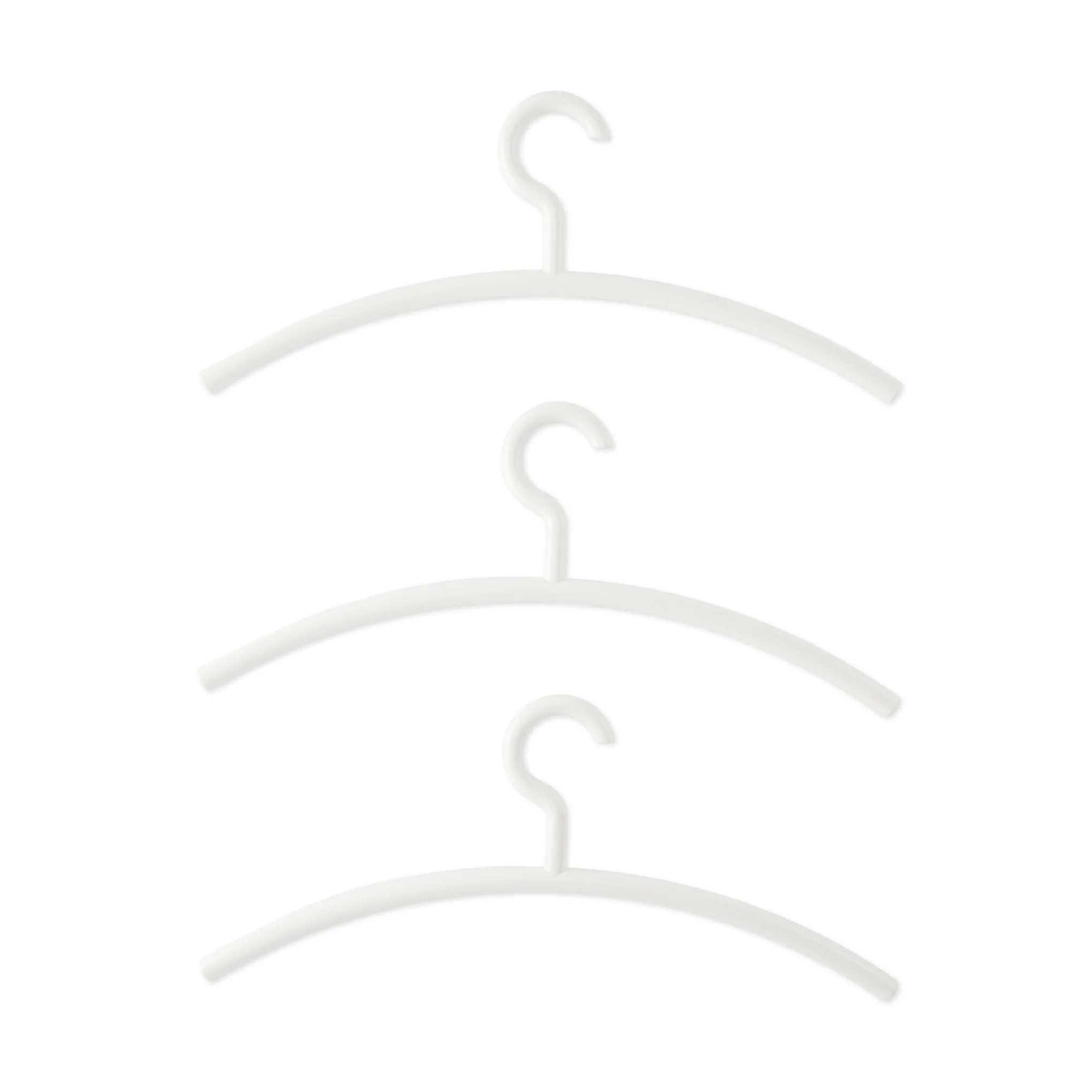 Hewi Coat Hangers - Set of 3 - White