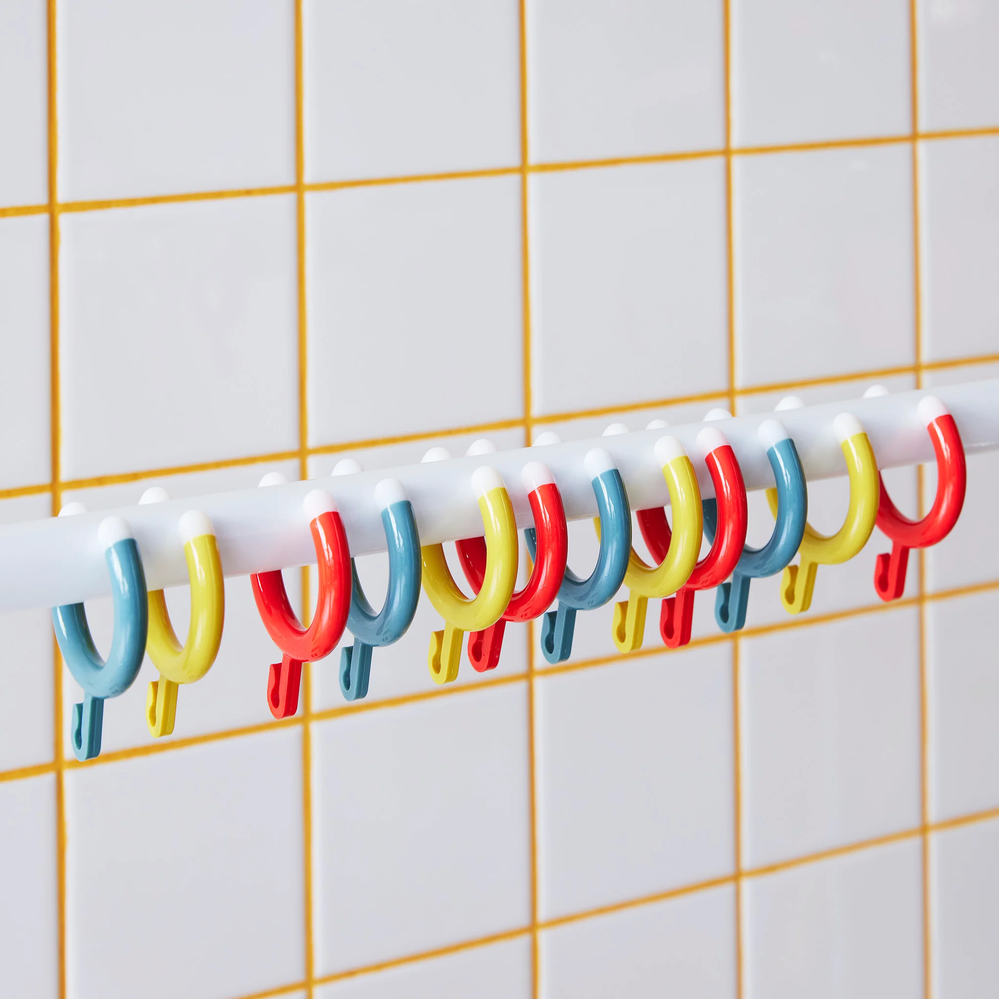 Hewi Shower Curtain Rings - Set of 12 - Multi - Image 4