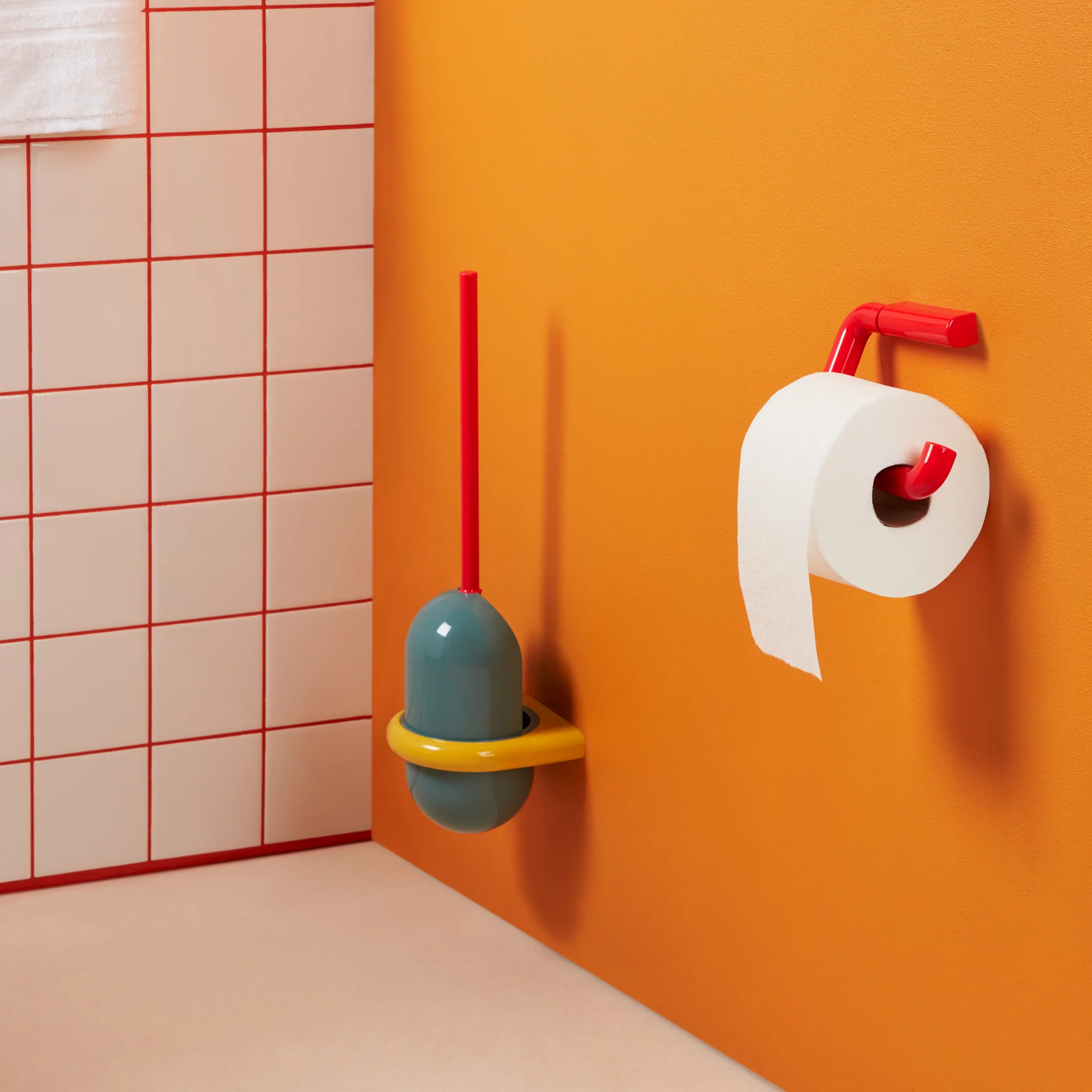 Hewi Toilet Brush - Blue/ Yellow - Image 2