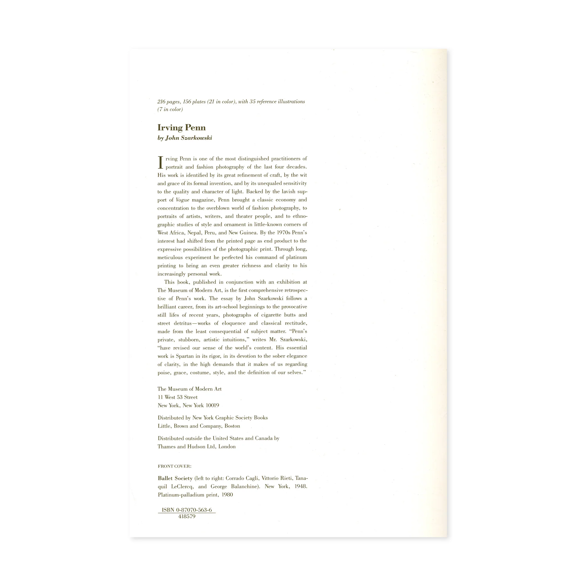 Irving Penn - Paperback - Image 2