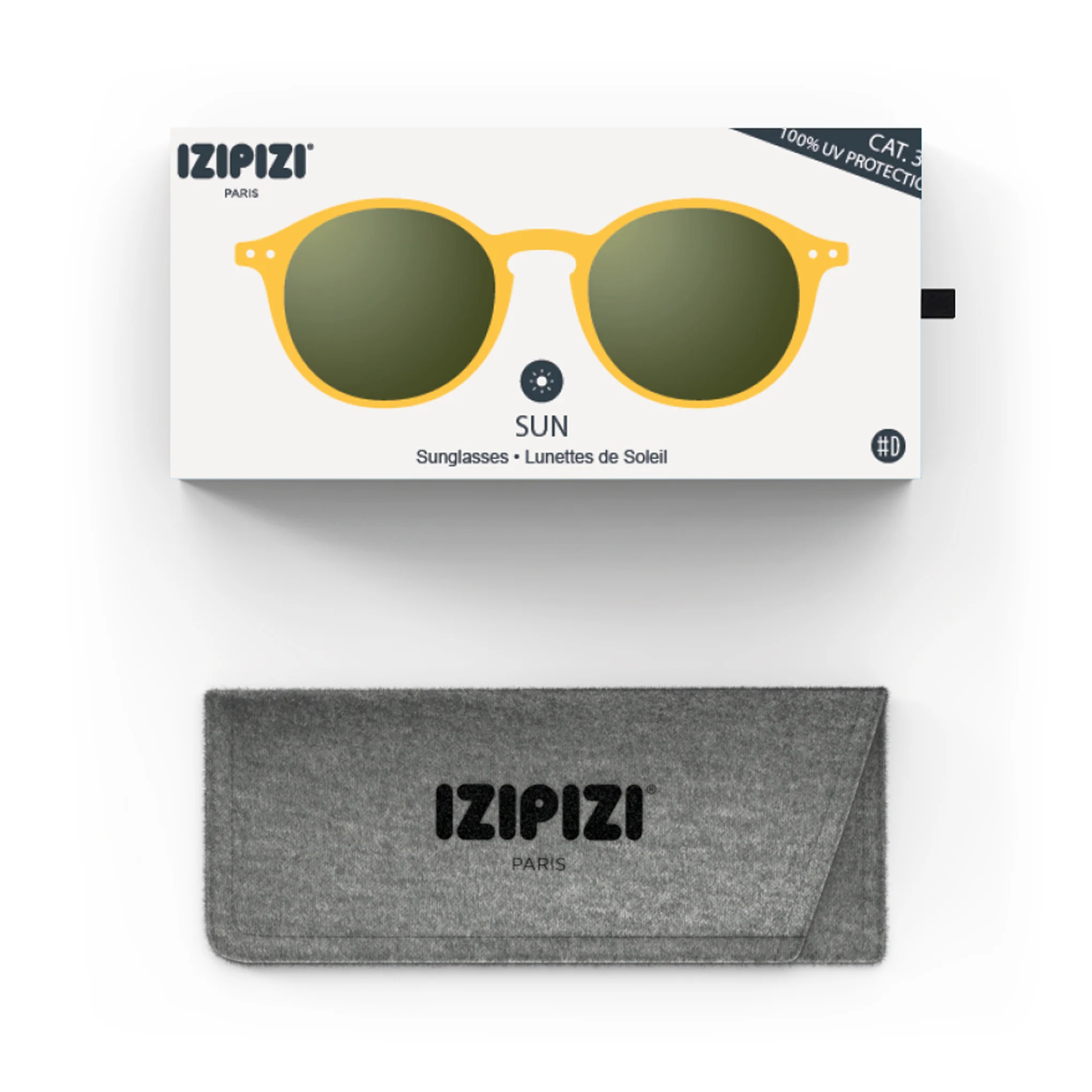 IZIPIZI Round Sunglasses #D - Yellow Honey - Image 5
