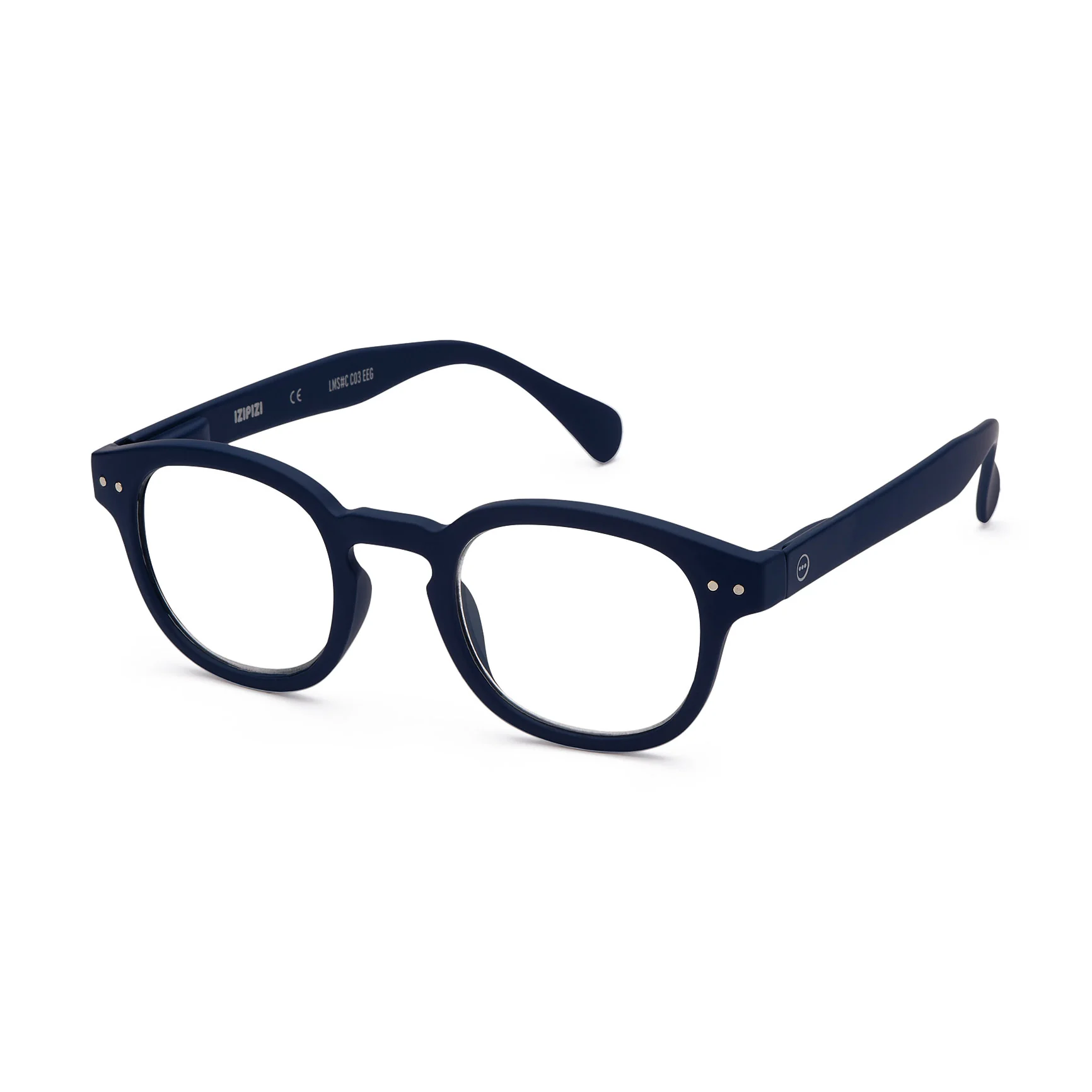 IZIPIZI Rounded-Edge Square Reading Glasses #C - Blue - Image 3