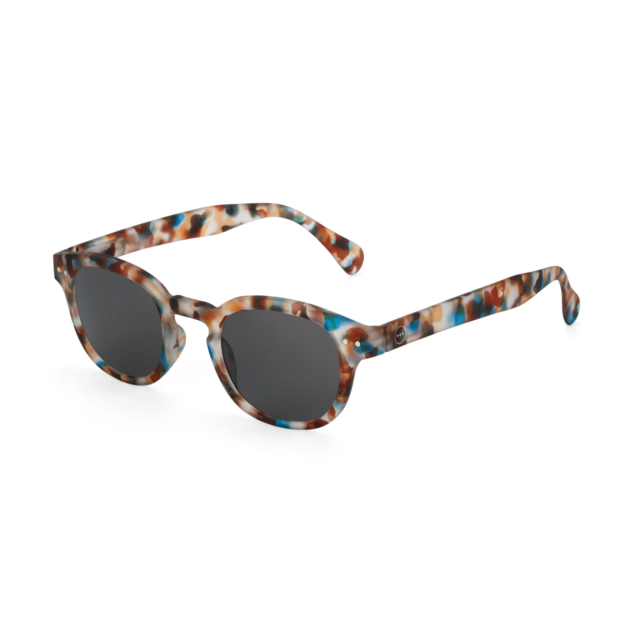 IZIPIZI Rounded-Edge Square Sunglasses #C - Black - Image 3