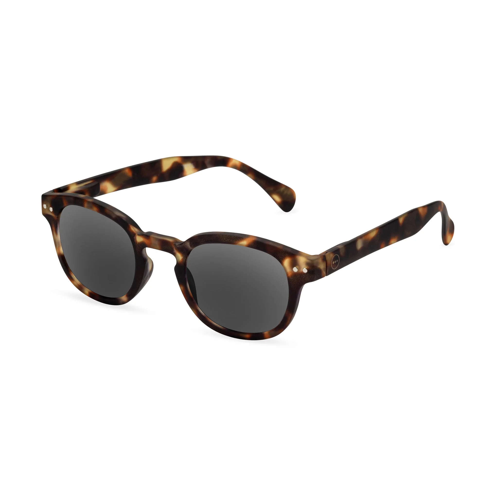 IZIPIZI Rounded-Edge Square Sunglasses #C - Tortoise - Image 4