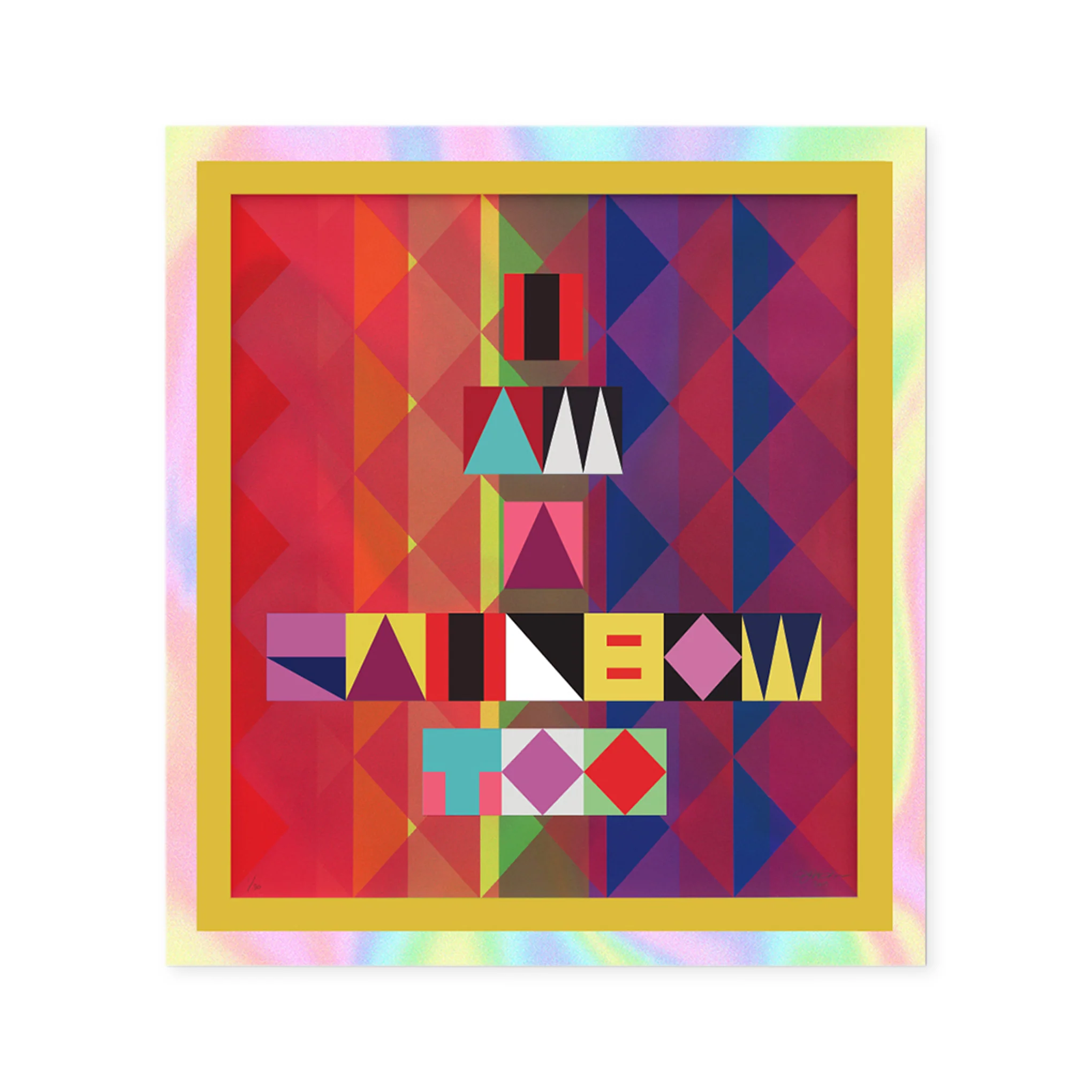 Jeffrey Gibson Holographic Stickers - Set of 3