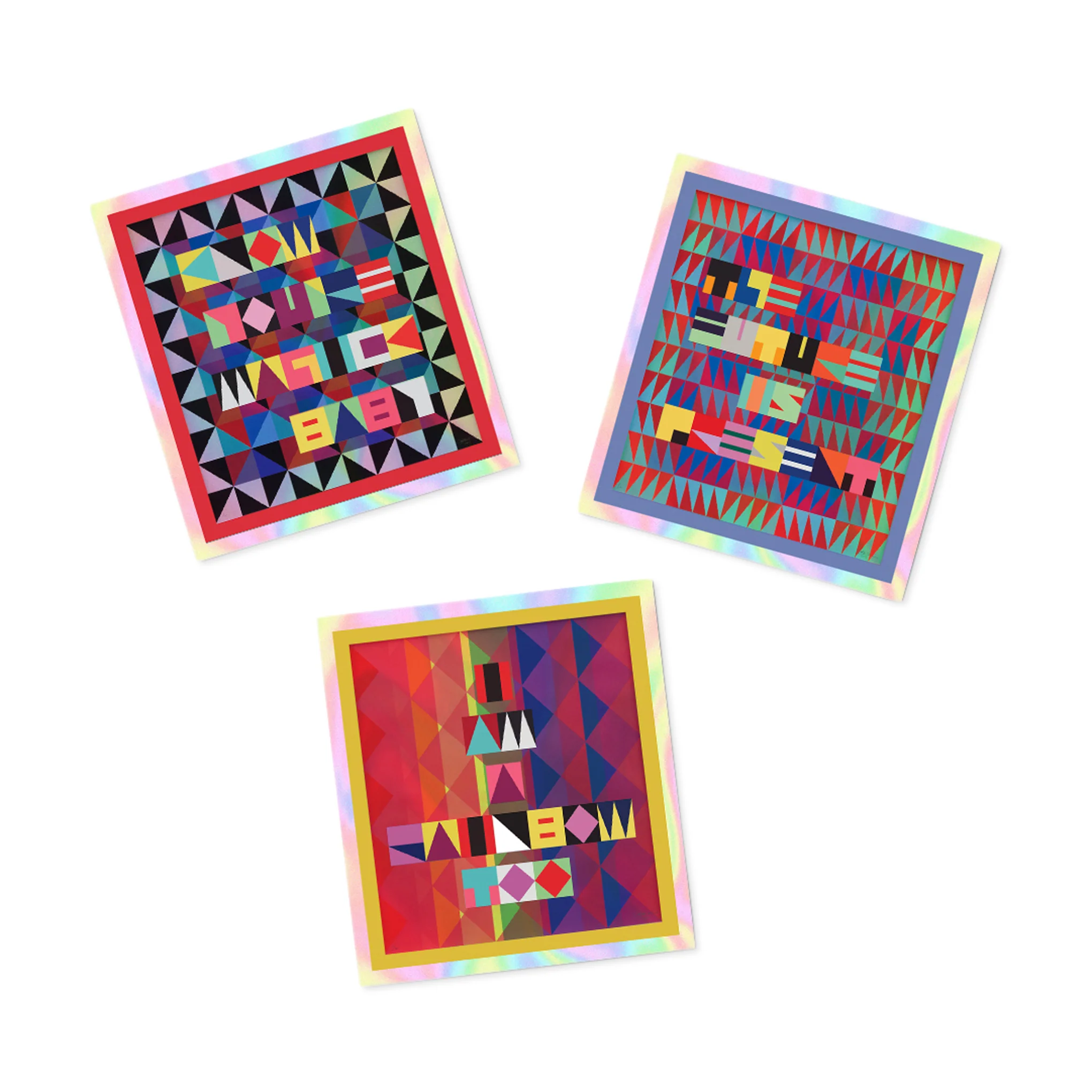 Jeffrey Gibson Holographic Stickers - Set of 3 - Image 5