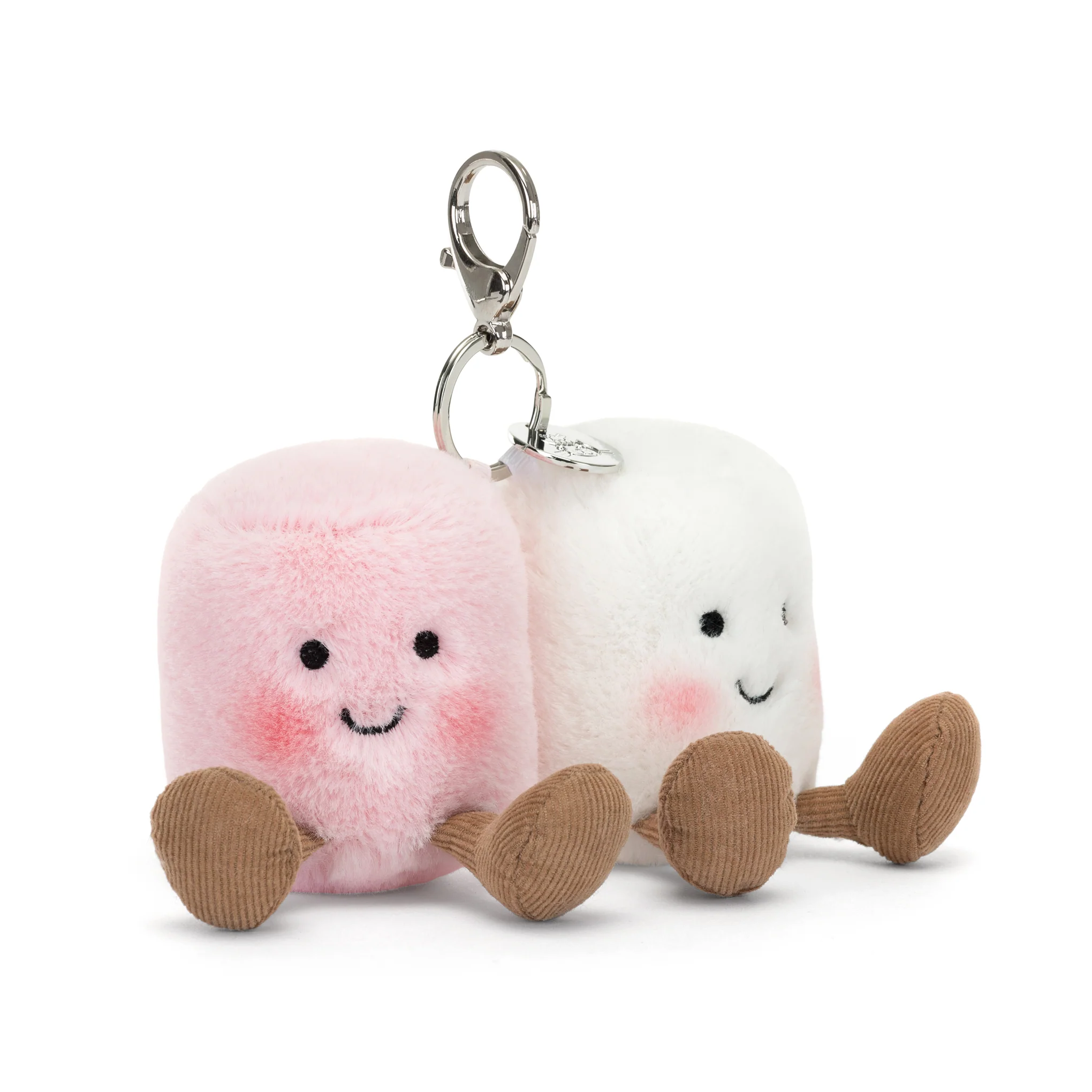 Jellycat Food Bag Charm Plush - Pair of Marshmallows