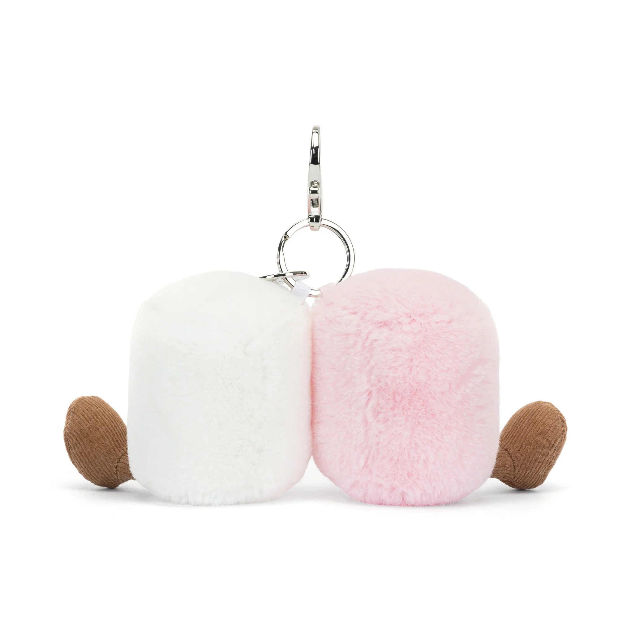 Jellycat Food Bag Charm Plush - Pair of Marshmallows - Image 3