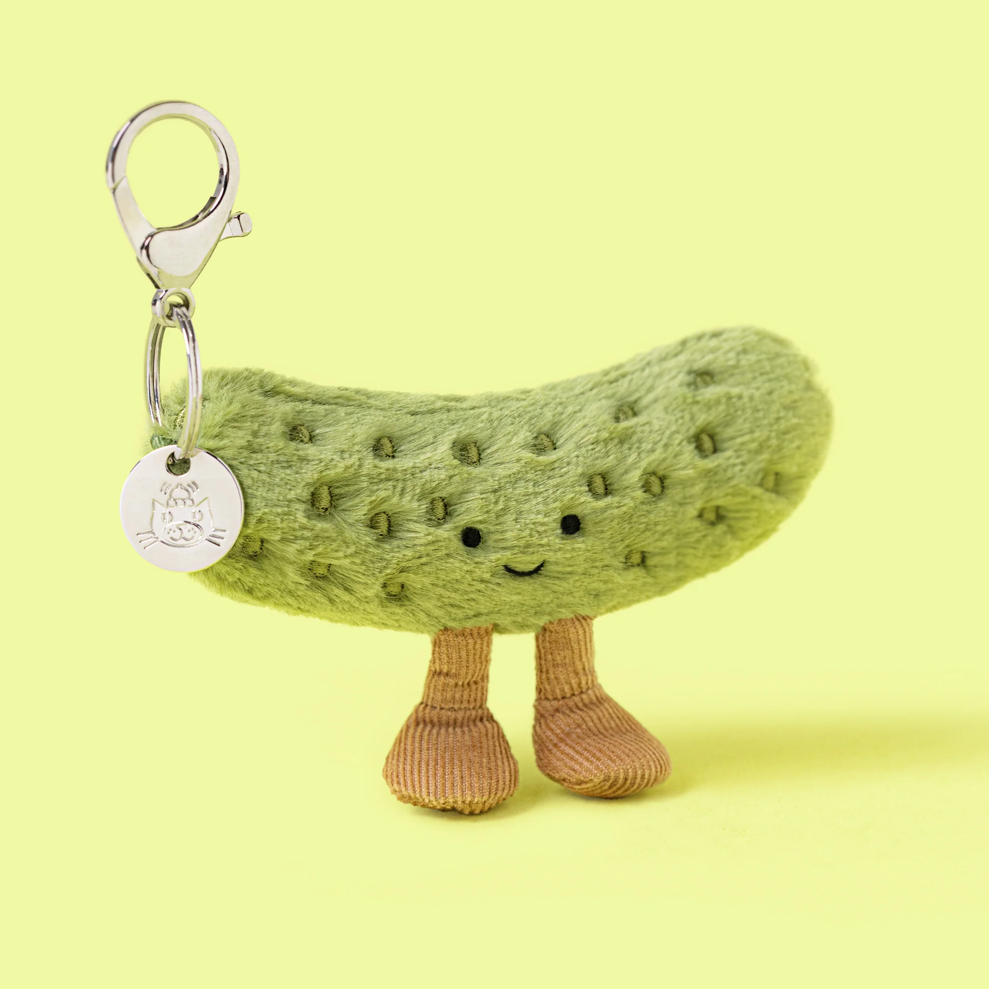 Jellycat Food Bag Charm Plush - Pickle - Image 2