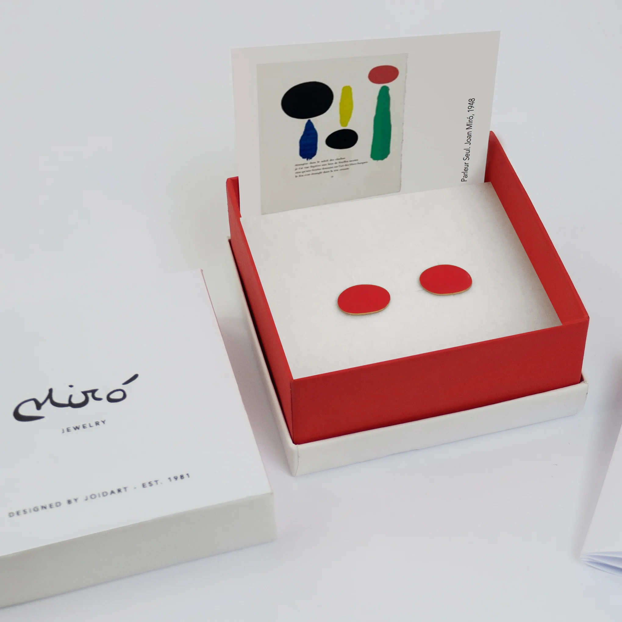 Joan Miró Gold-Plated Dot Post Earrings - Image 4
