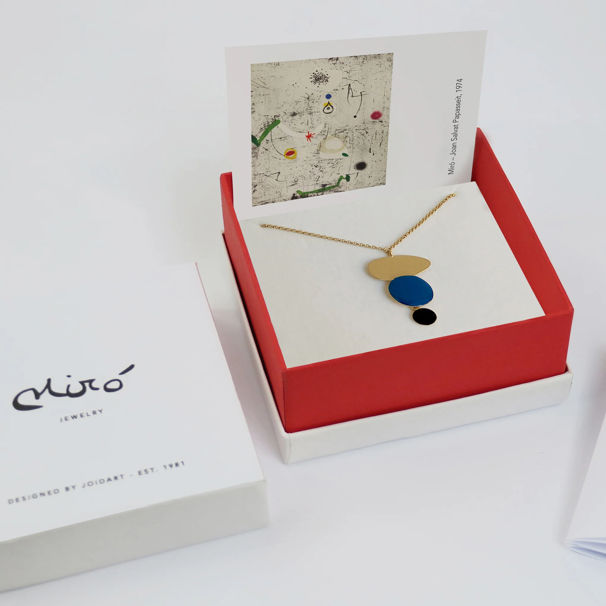 Joan Miró Gold-Plated Linear Dots Necklace - Image 5