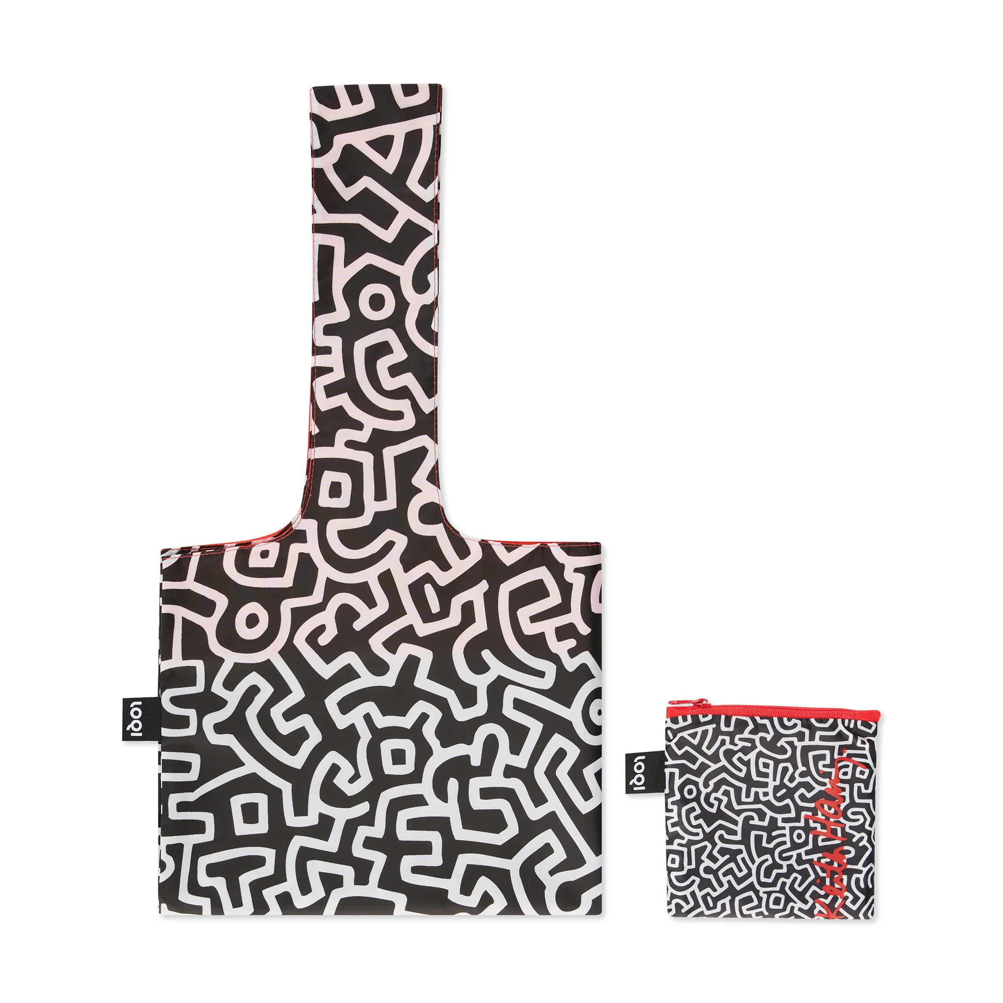 Loqi Recycled Polyester Artist Tote Bag - Haring - Untitled - Image 3