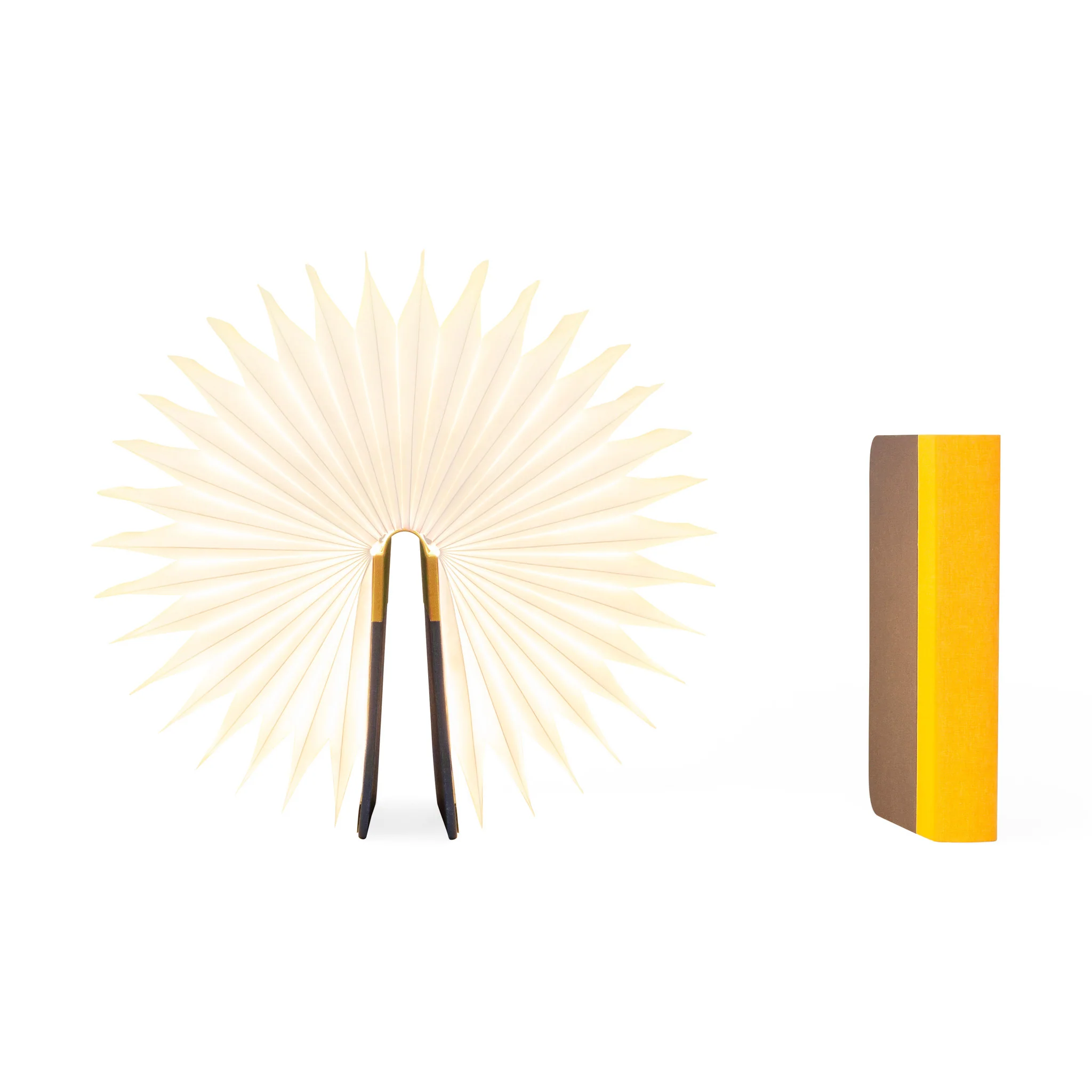 Lumio Book Lamp - Yellow/ Gray - Image 3