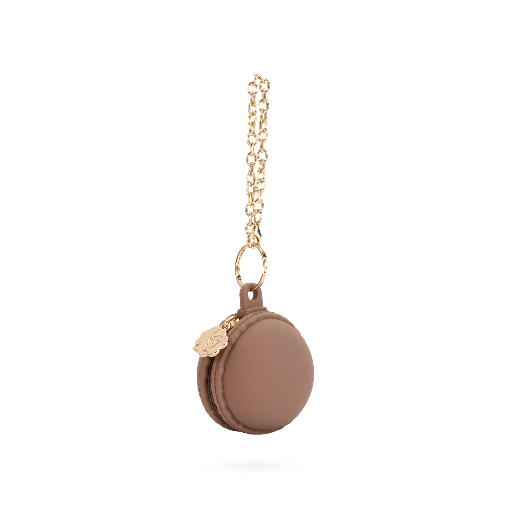 Macaron Pouch Bag Charm - Chocolate