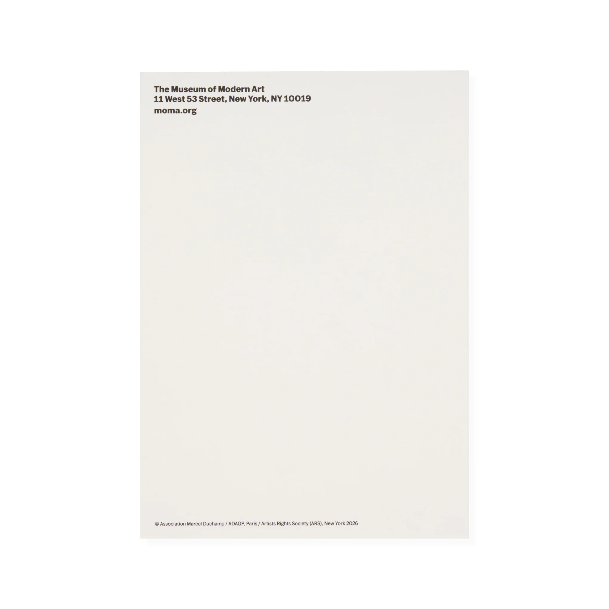 Marcel Duchamp Quote Mantlepiece Card - Image 3
