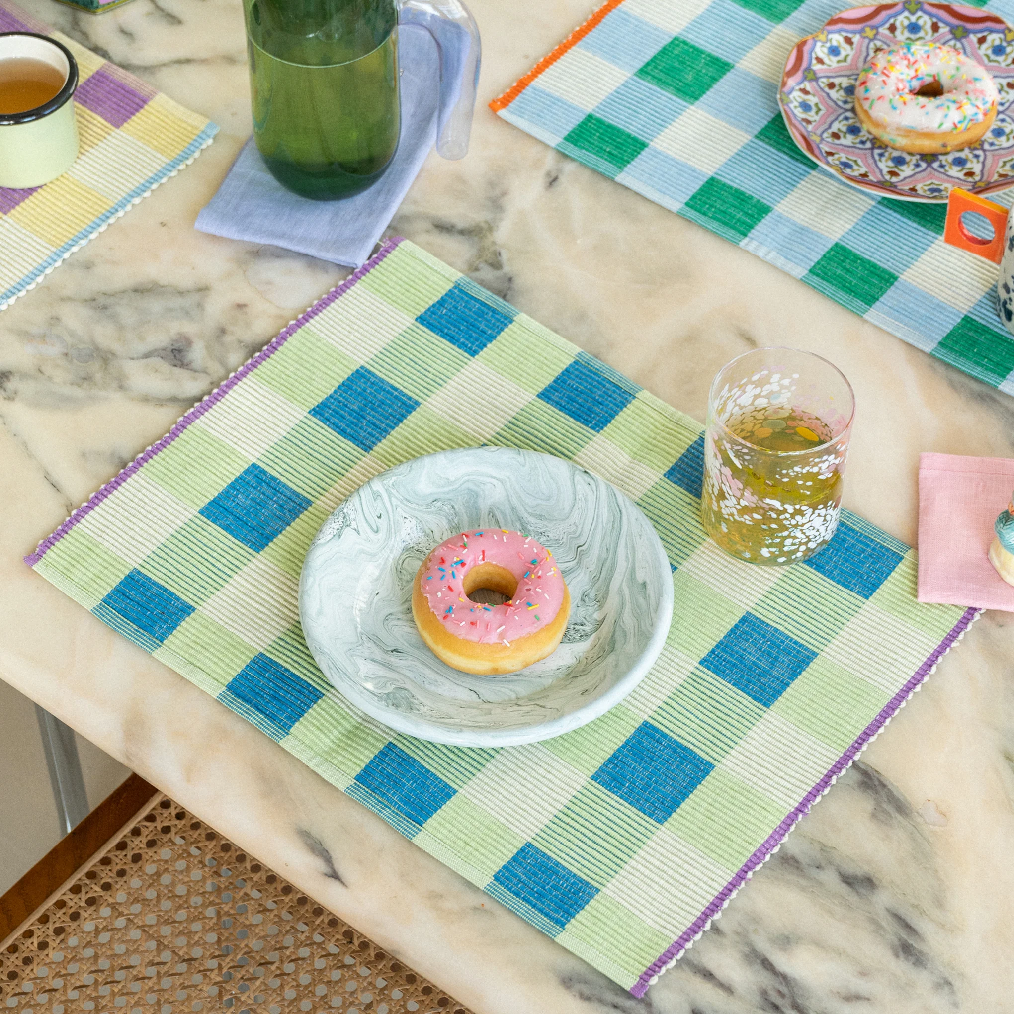 Merienda Plaid Cotton Placemats - Set of 4 - Image 6