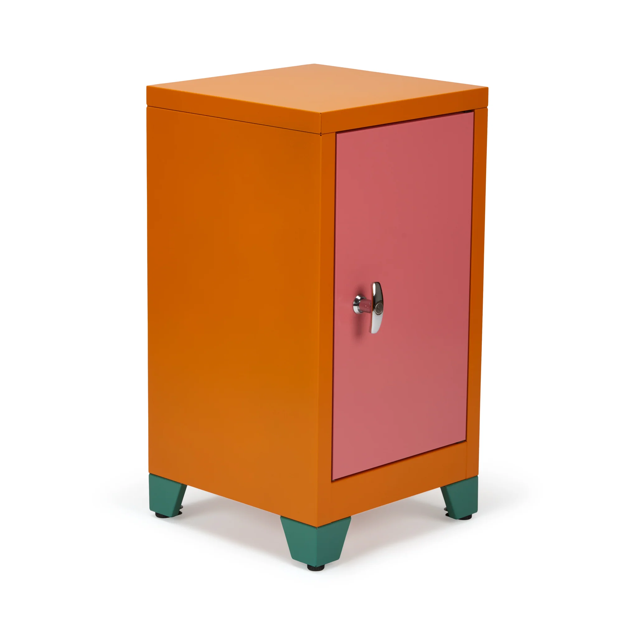 Metal Locker & Side Table - Pink - Image 5