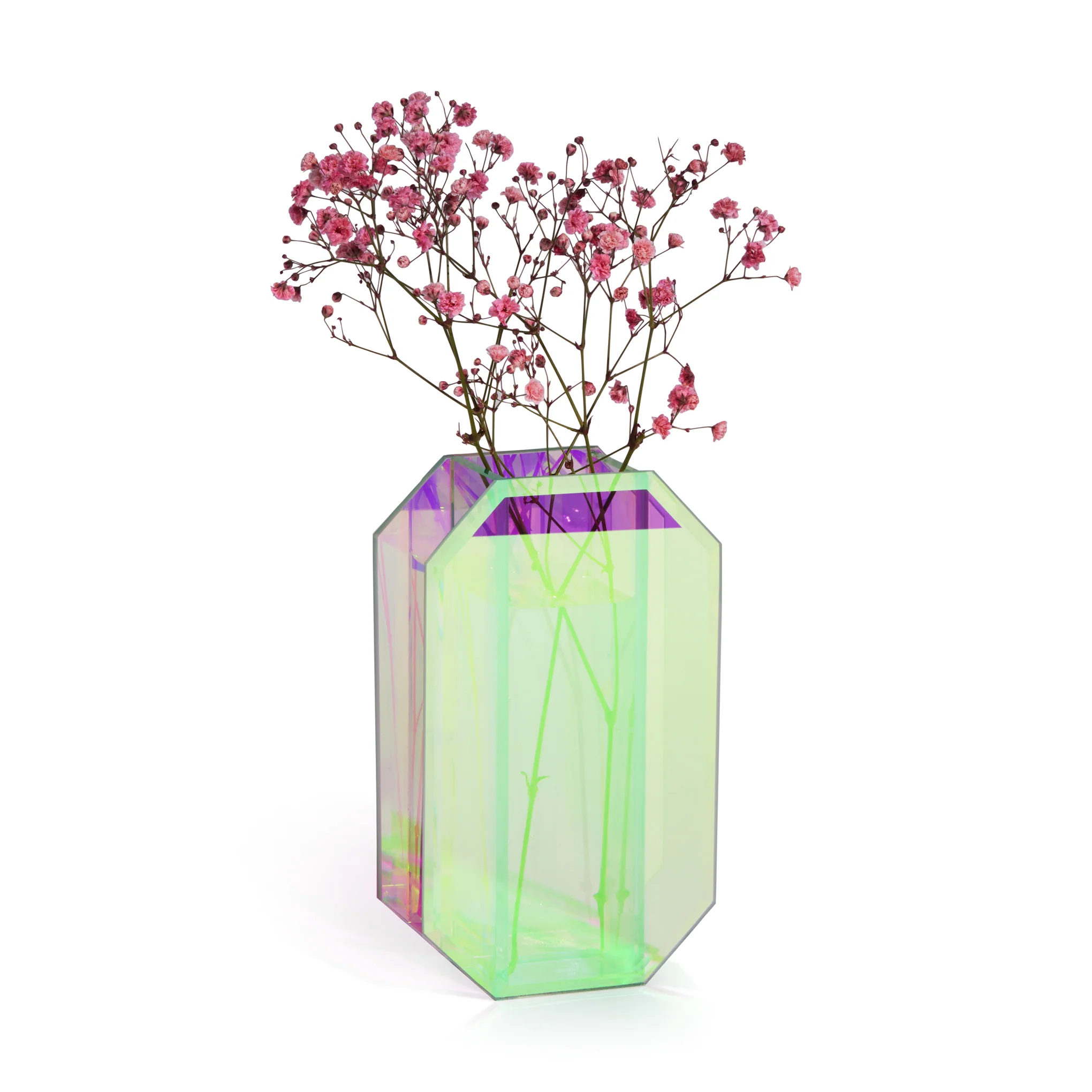 Mirage Glass Vase - Octagon