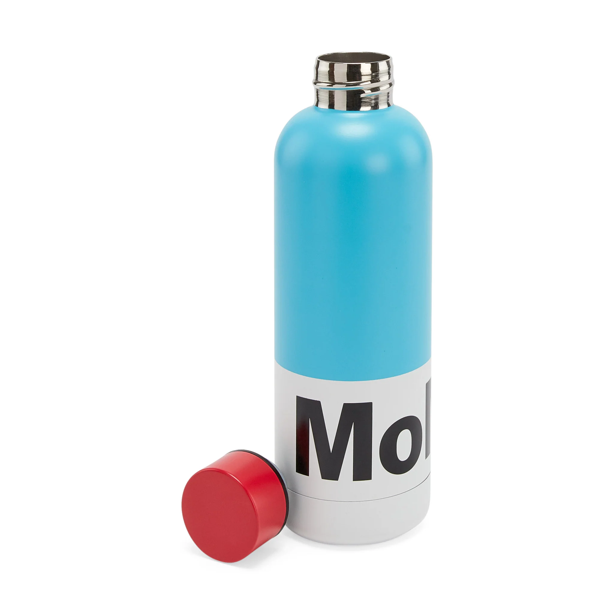 MoMA Logo Water Bottle - Blue/ Red - Image 4