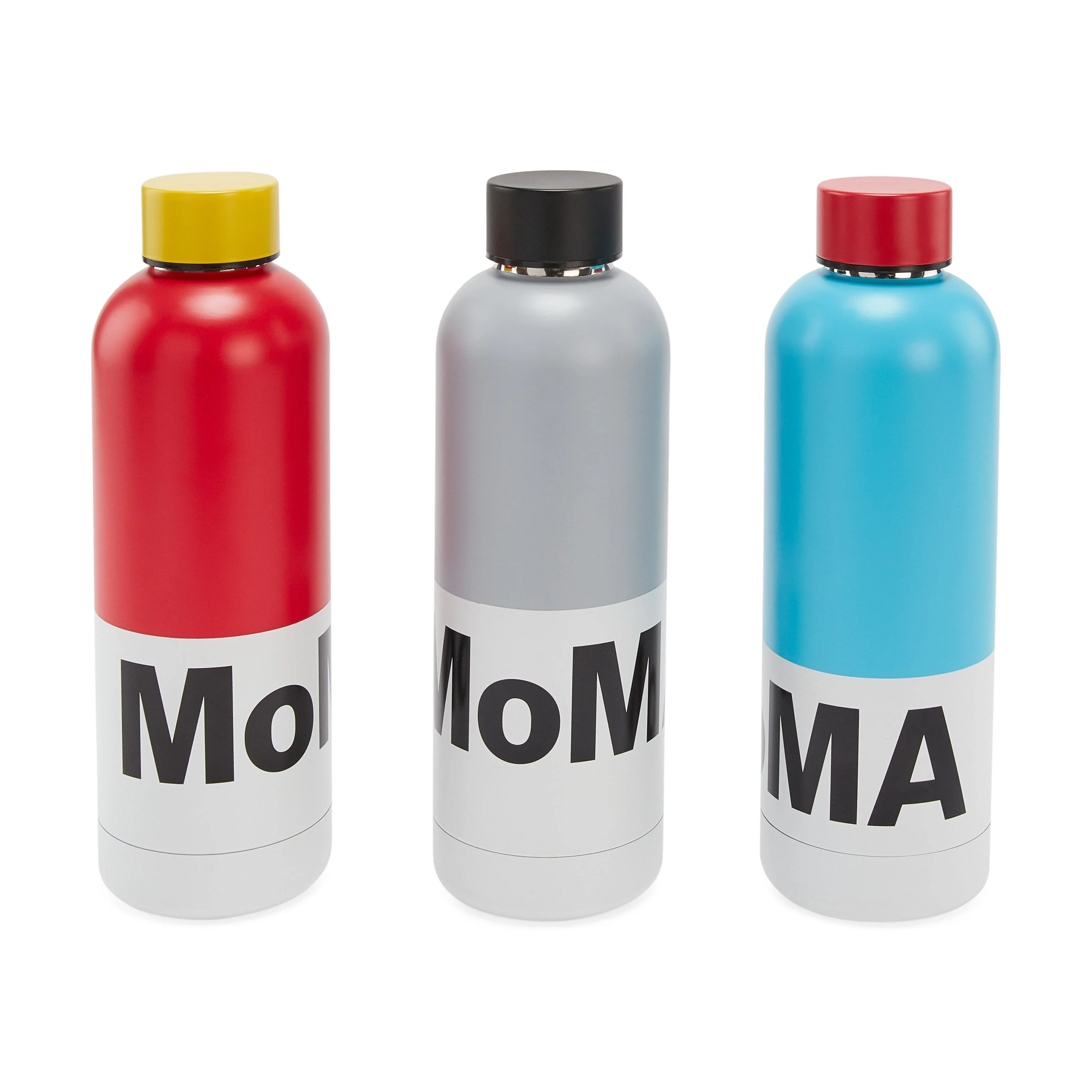 MoMA Logo Water Bottle - Blue/ Red - Image 5