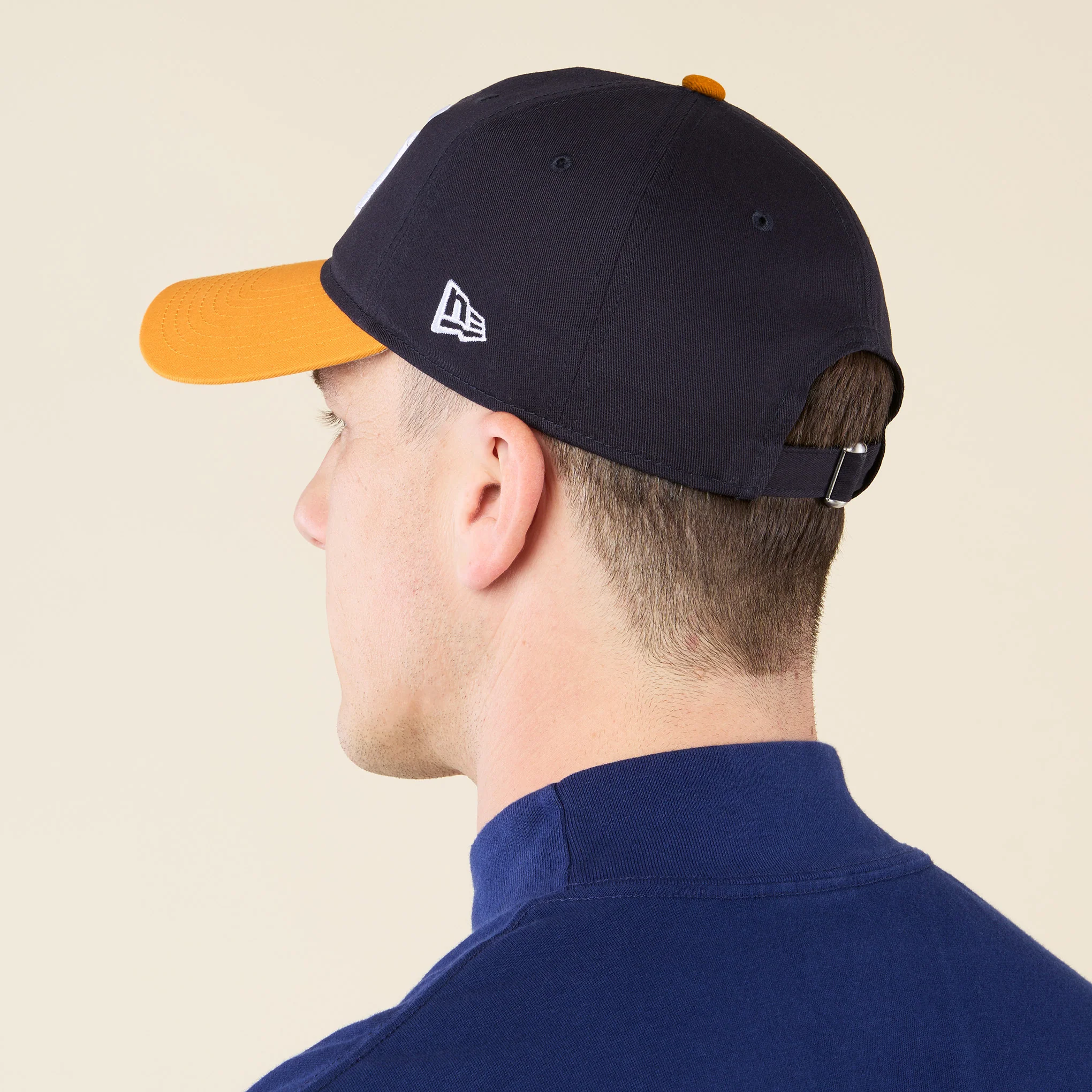 MoMA Yankees Two-Tone Adjustable Baseball Cap - Navy/ Yellow - Image 6