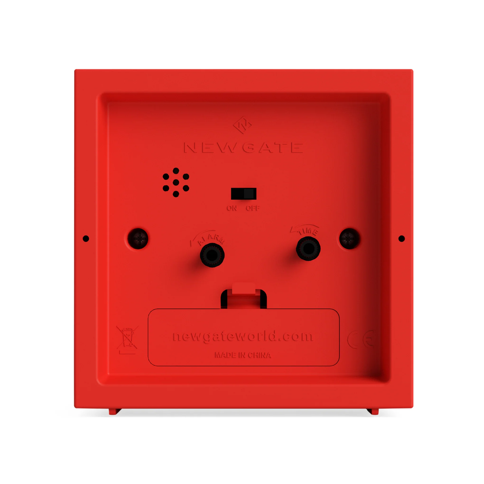 Newgate Cube Alarm Clock - Red - Image 5