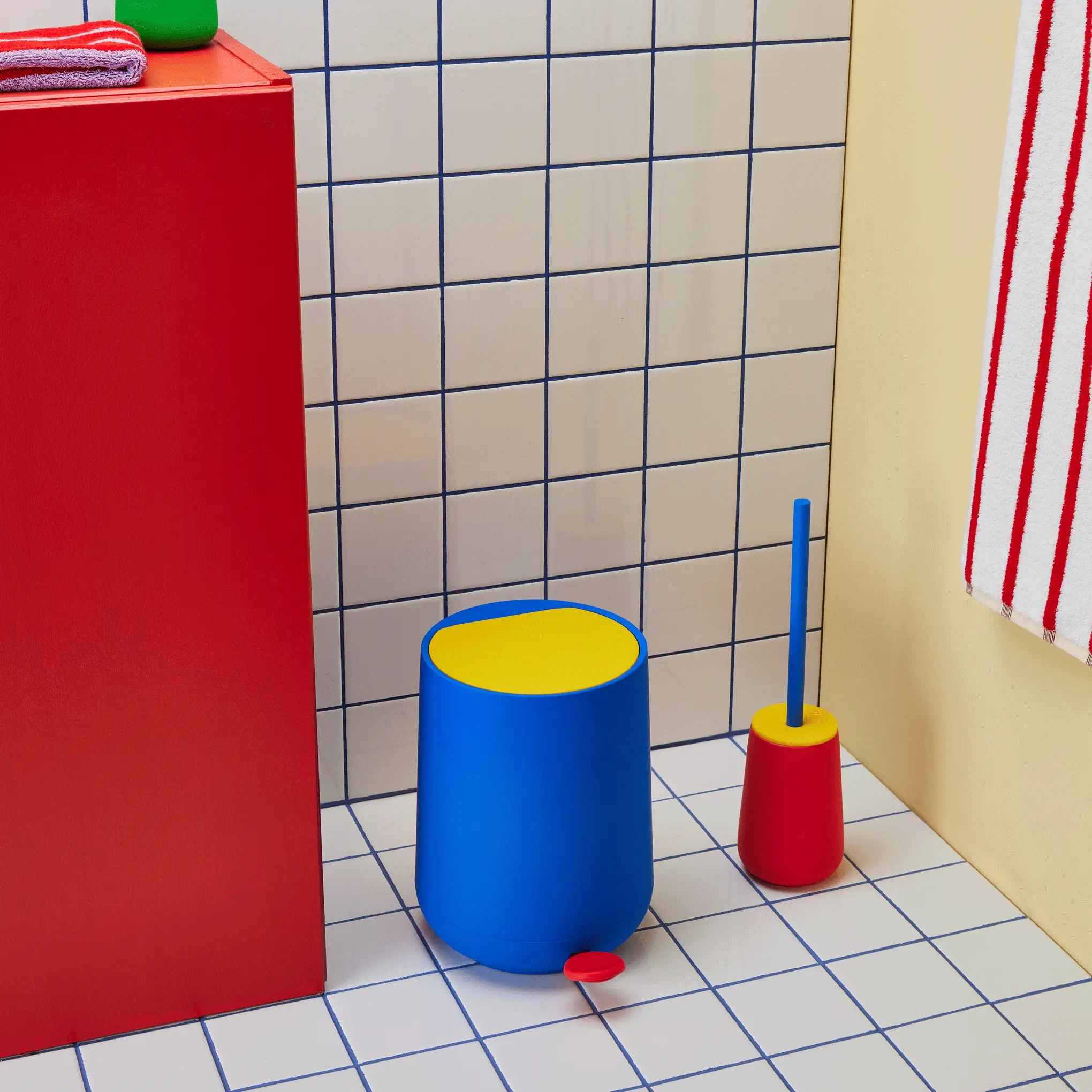 Nova One Color Block Bathroom Accessories - Toilet Brush - Image 2