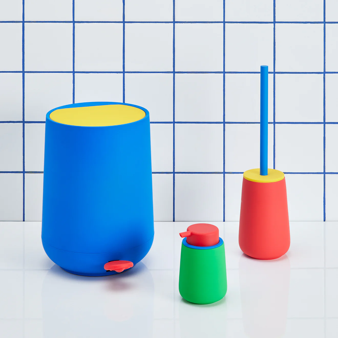 Nova One Color Block Bathroom Accessories - Toilet Brush - Image 4