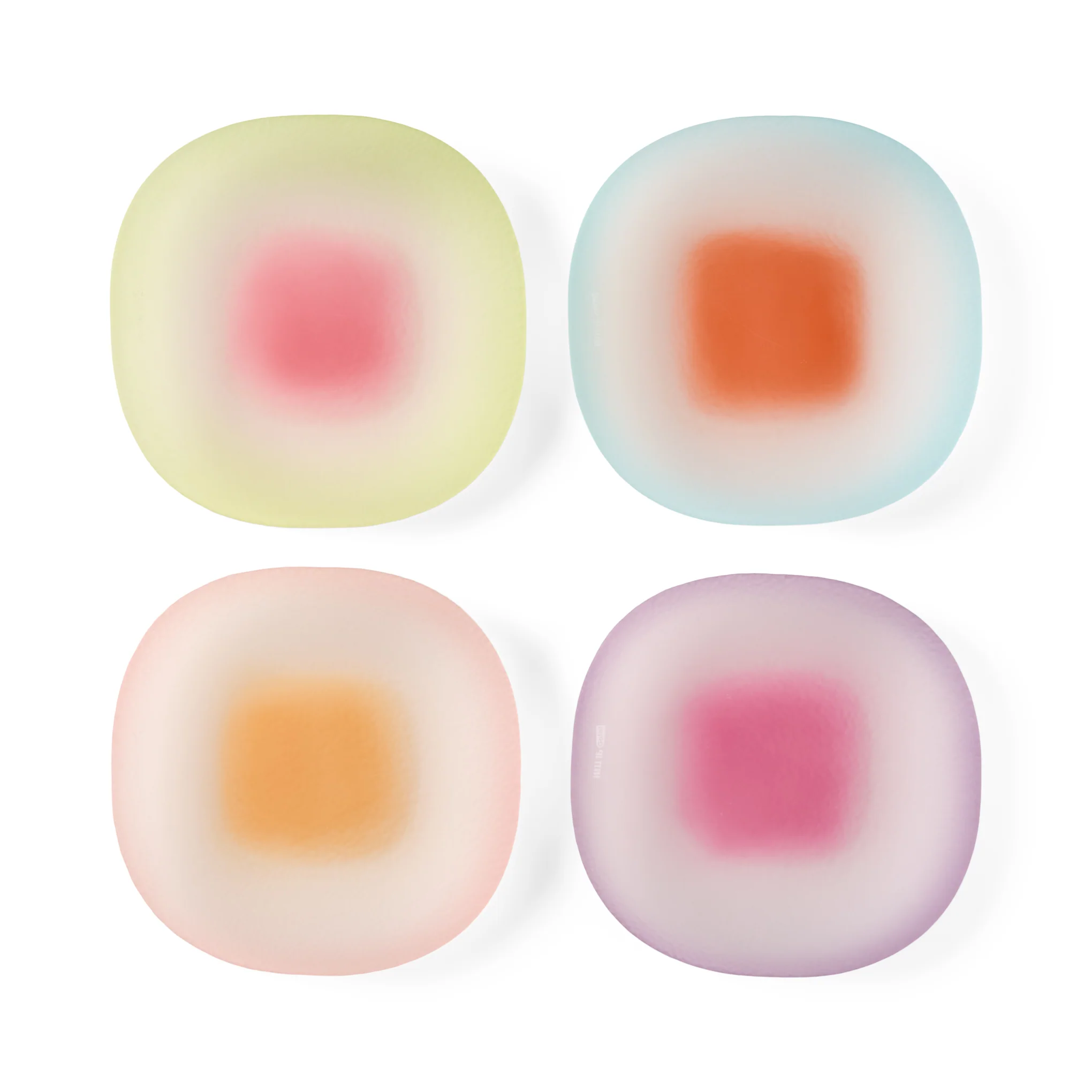 Nubi Glass Dinnerware - Set of 4 - Small Plates Set of 4 - Image 3