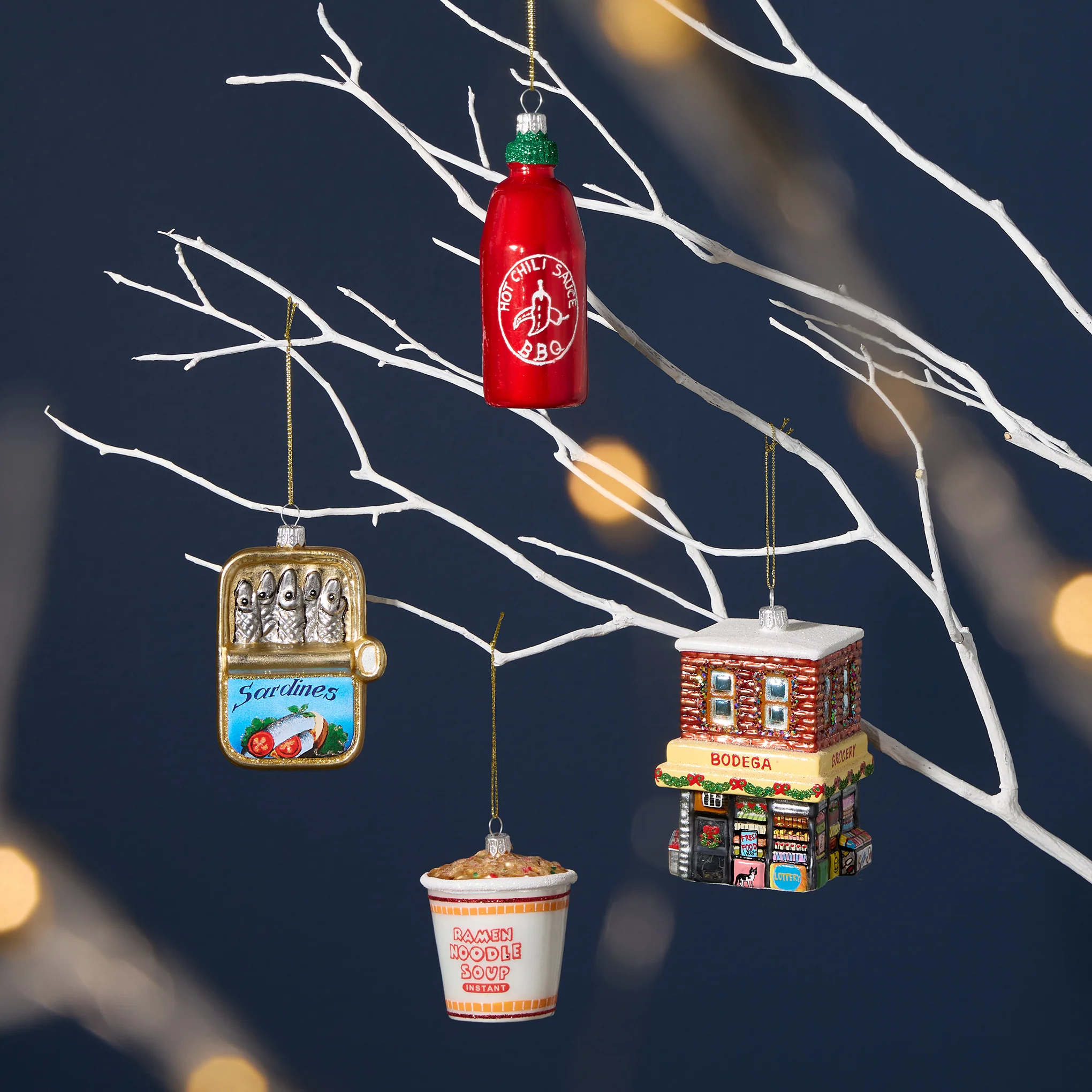 NYC Glass Holiday Ornament - Sriracha - Image 2