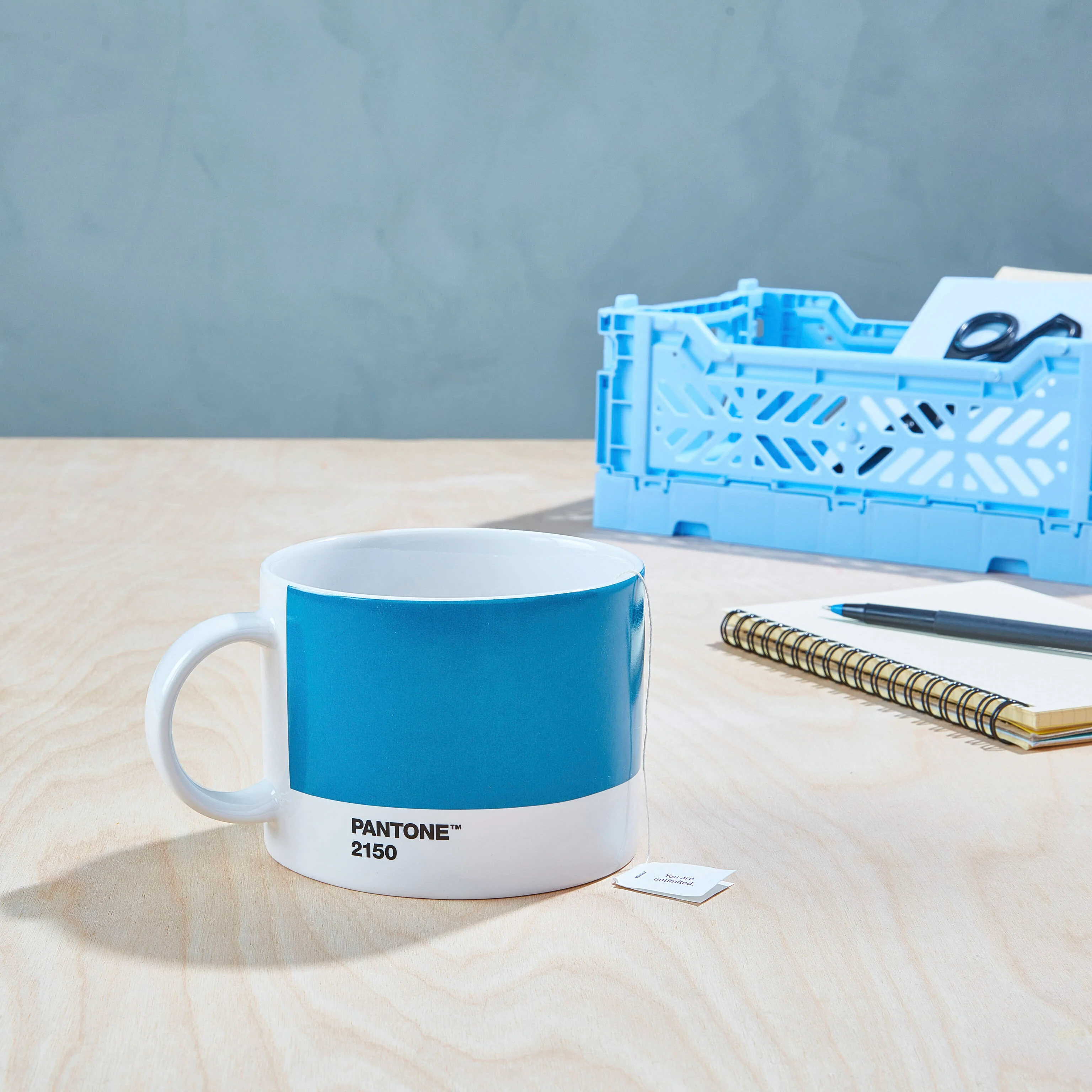 Pantone Wide Tea Cup - Blue - Image 2