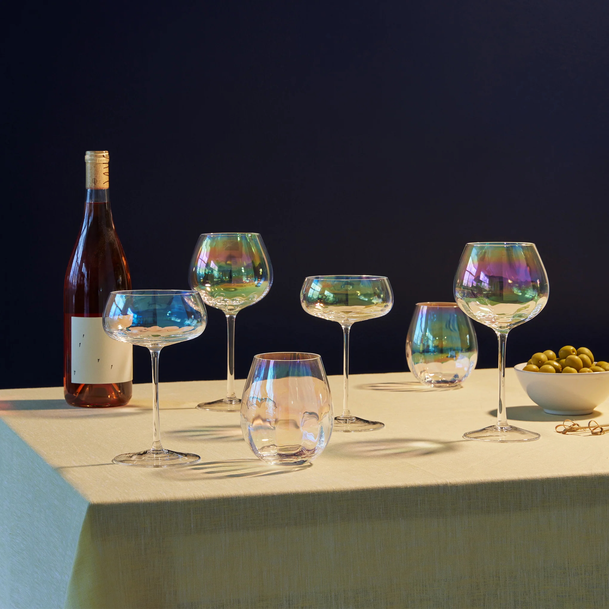 Pearl Glass Drinkware - Set of 2 - Coupe - Image 4