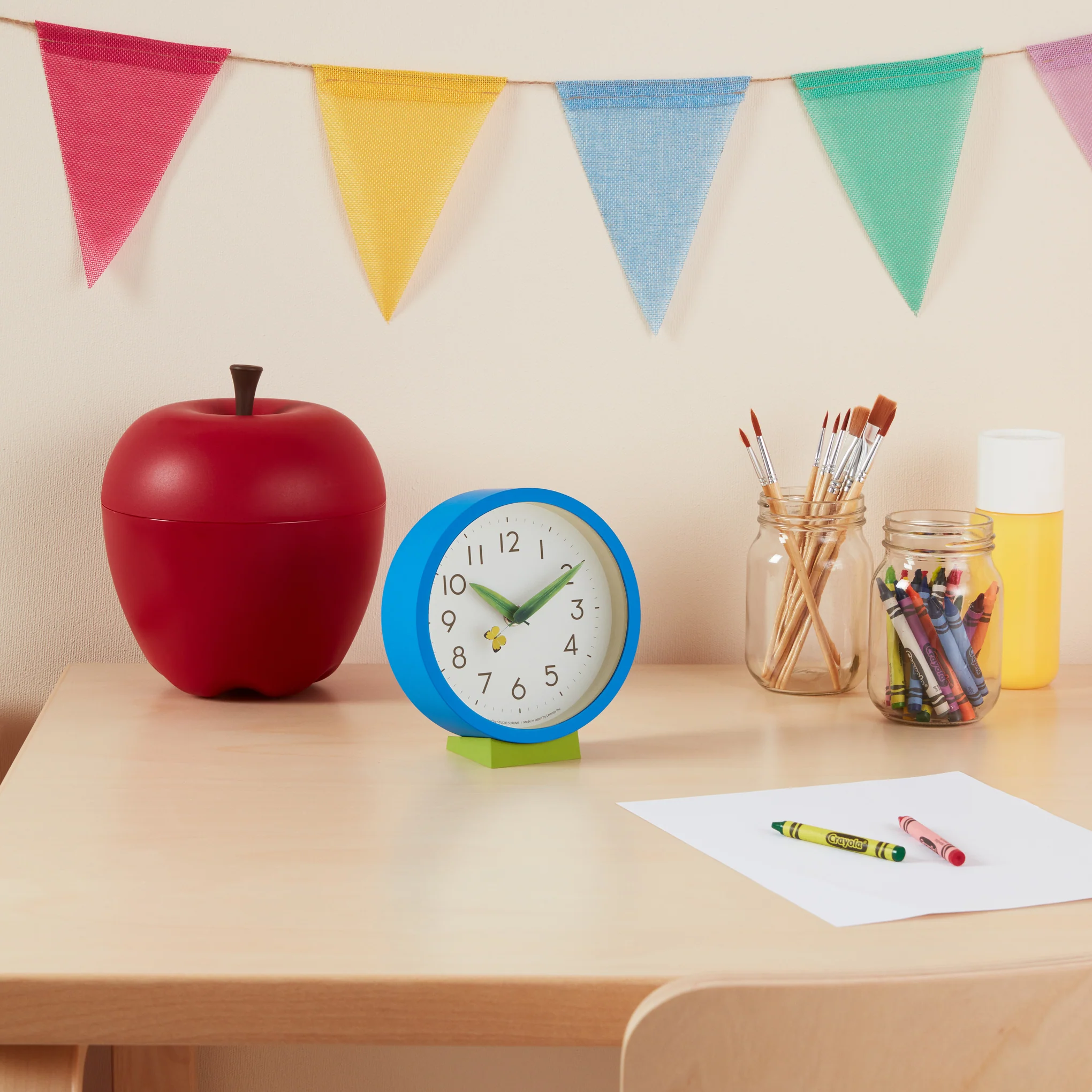 Perch Desk Clock - Blue - Image 2