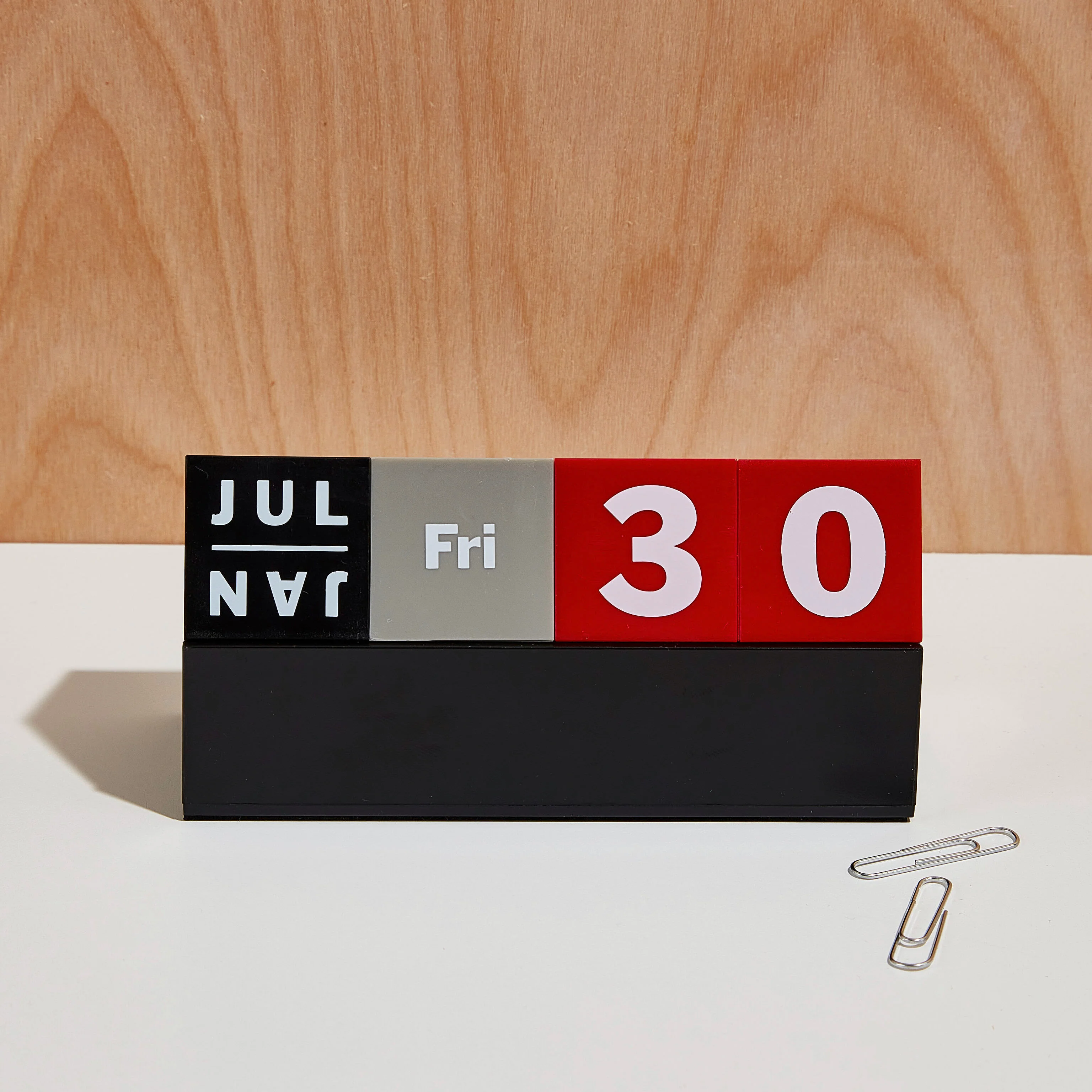 Perpetual Cubes Calendar - Red/ Grey/ Black - Image 3