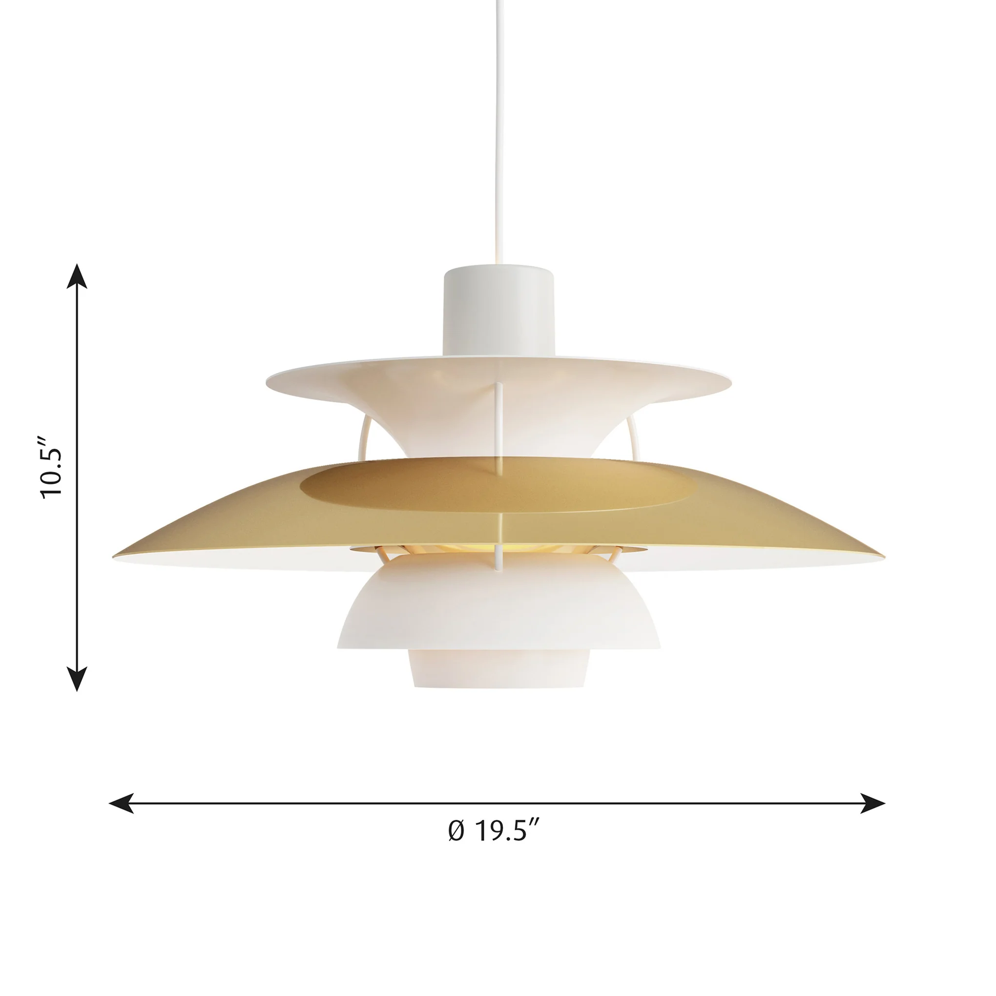 PH 5 Hanging Lamp - Brass - Image 3