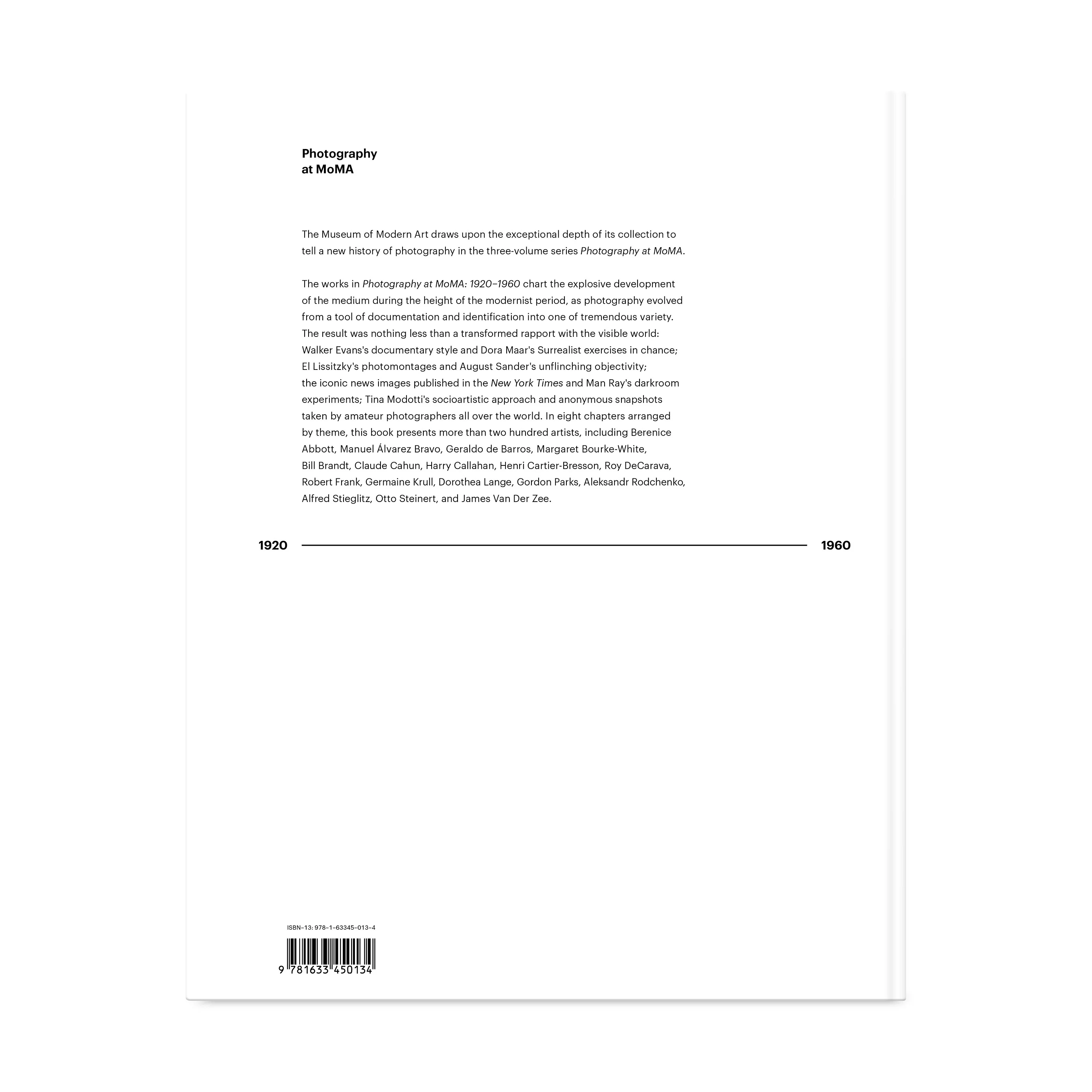 Photography at MoMA: 1920 to 1960 - Hardcover - Image 2