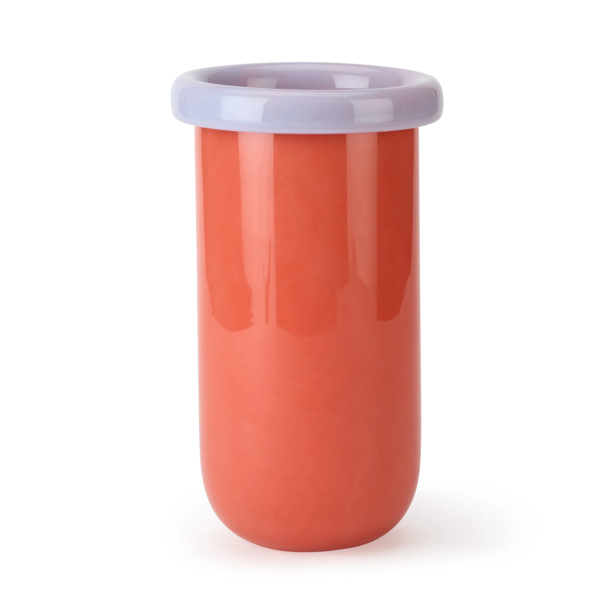 Plegado Glass Vase - Orange/ Pale Pink - Image 3